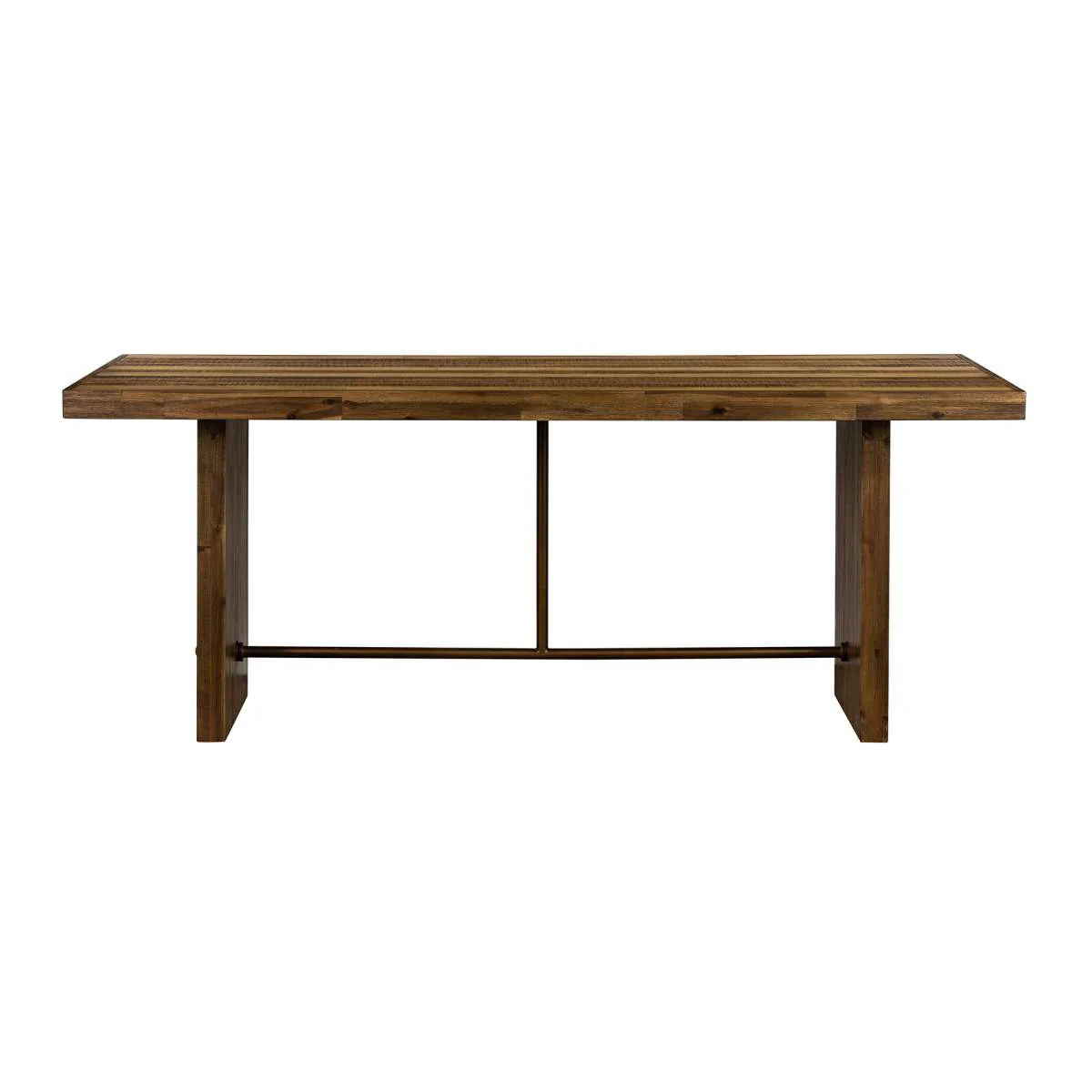 Superb Rustic Oak Dining Table By Armen Living - Image 3