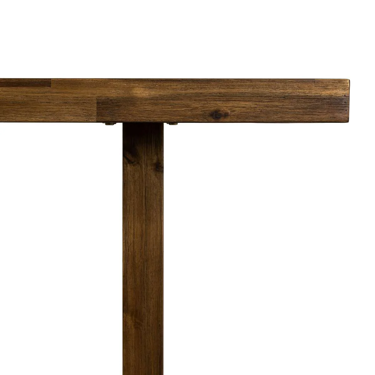 Superb Rustic Oak Dining Table By Armen Living - Image 4