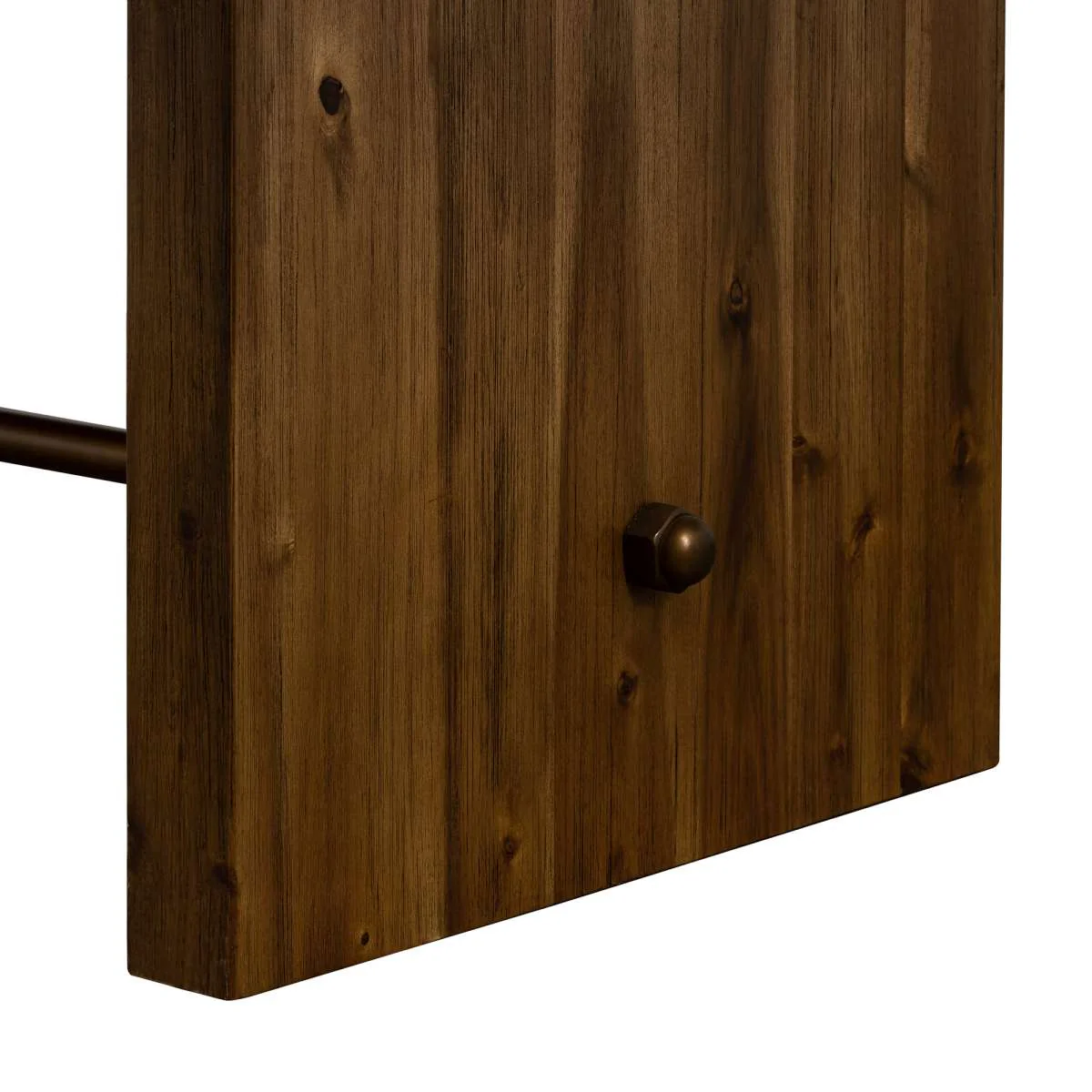 Superb Rustic Oak Dining Table By Armen Living - Image 5
