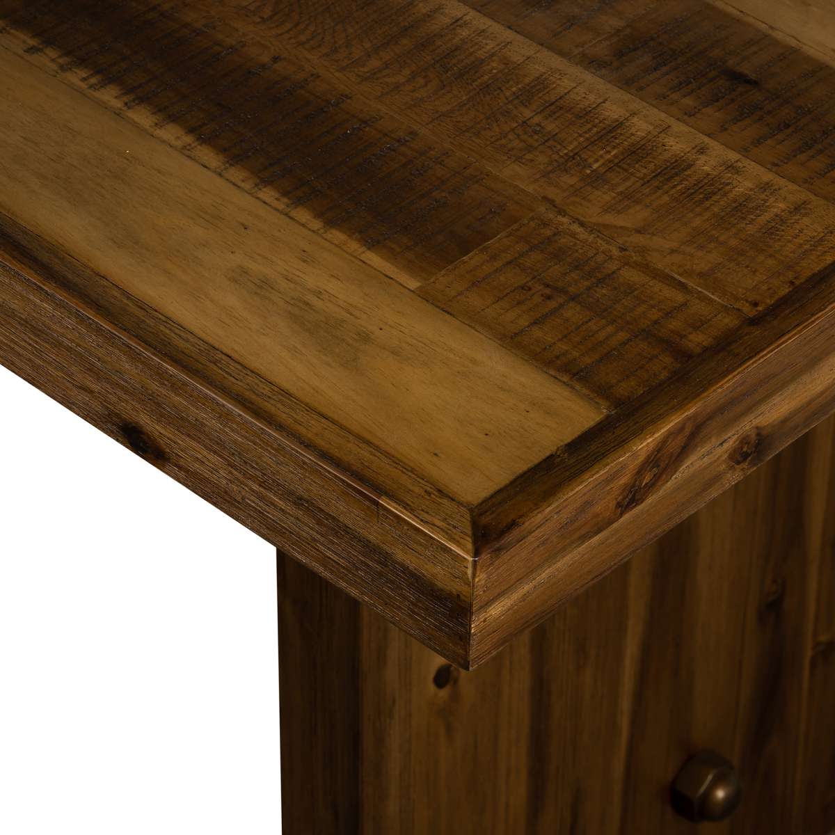 Superb Rustic Oak Dining Table By Armen Living - Image 7