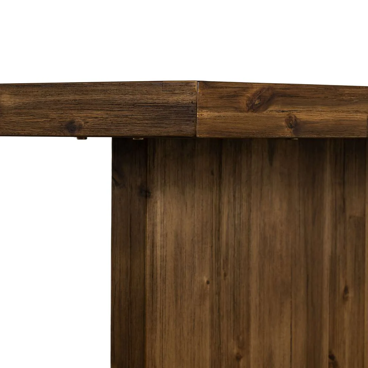 Superb Rustic Oak Dining Table By Armen Living - Image 8