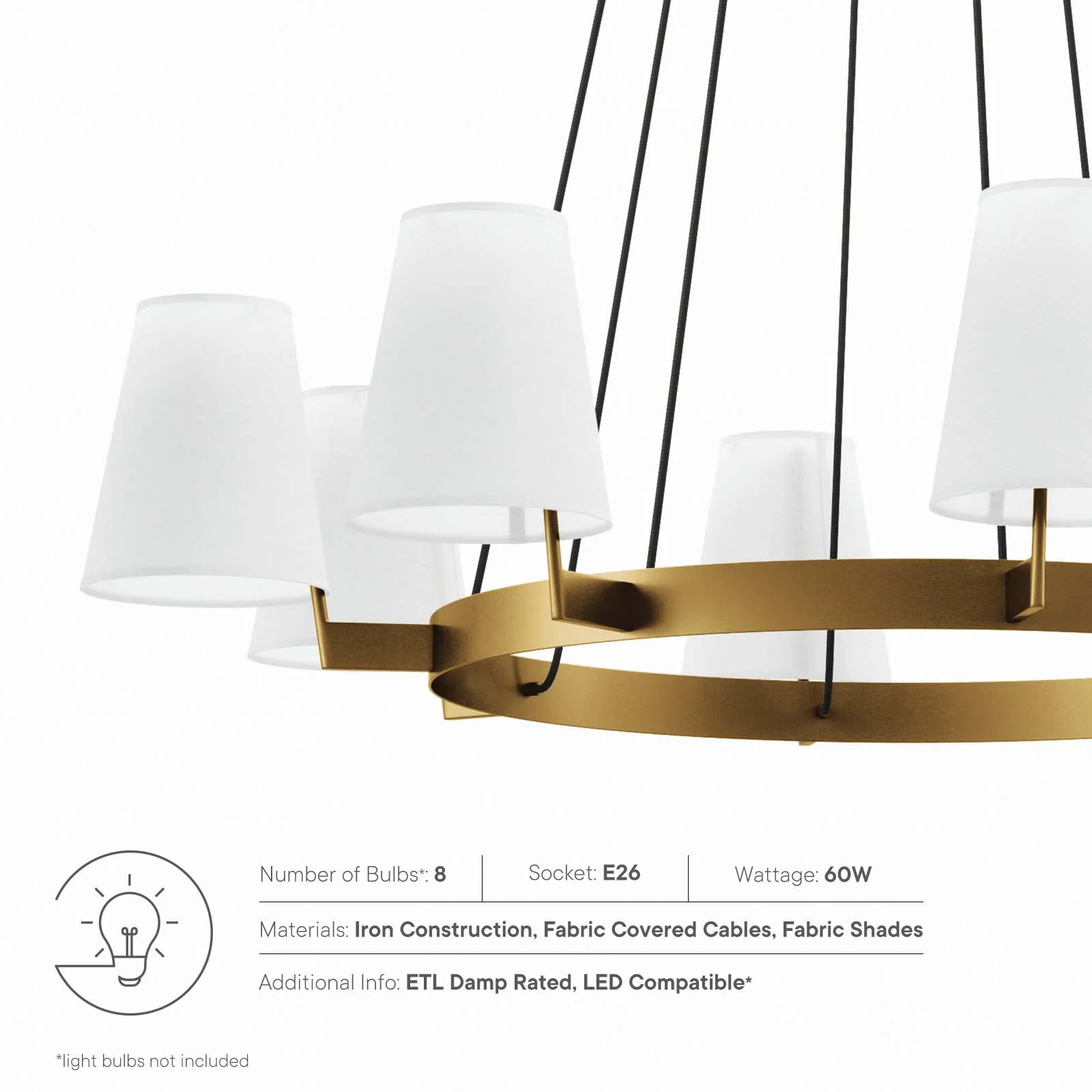 Surround 8-Light Chandelier By Modway - EEI-5641 - Image 15