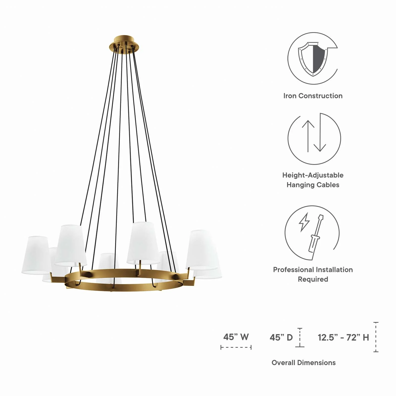 Surround 8-Light Chandelier By Modway - EEI-5641 - Image 16