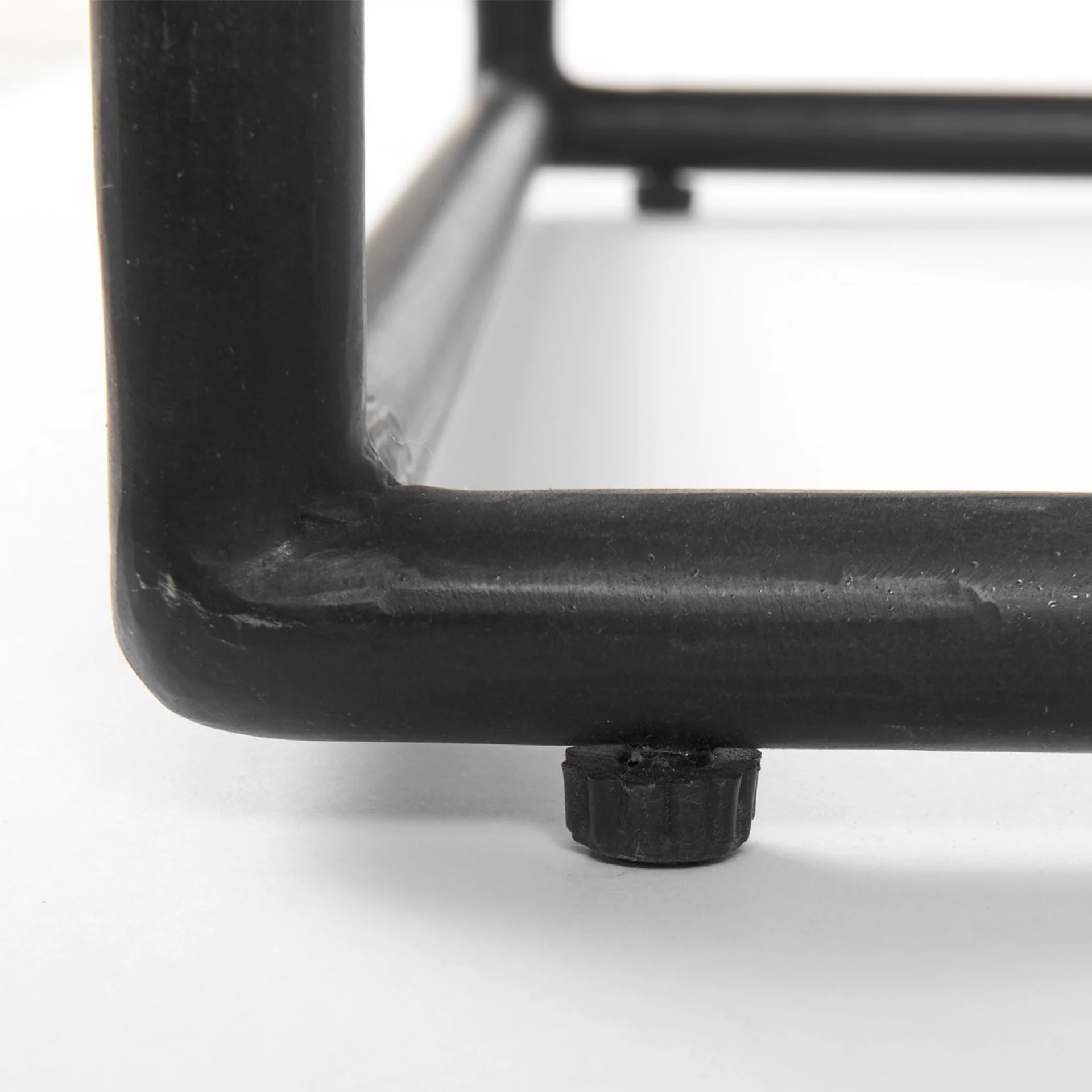 Suspended White Marble Black Metal Geo Side Table By Homeroots - Image 8