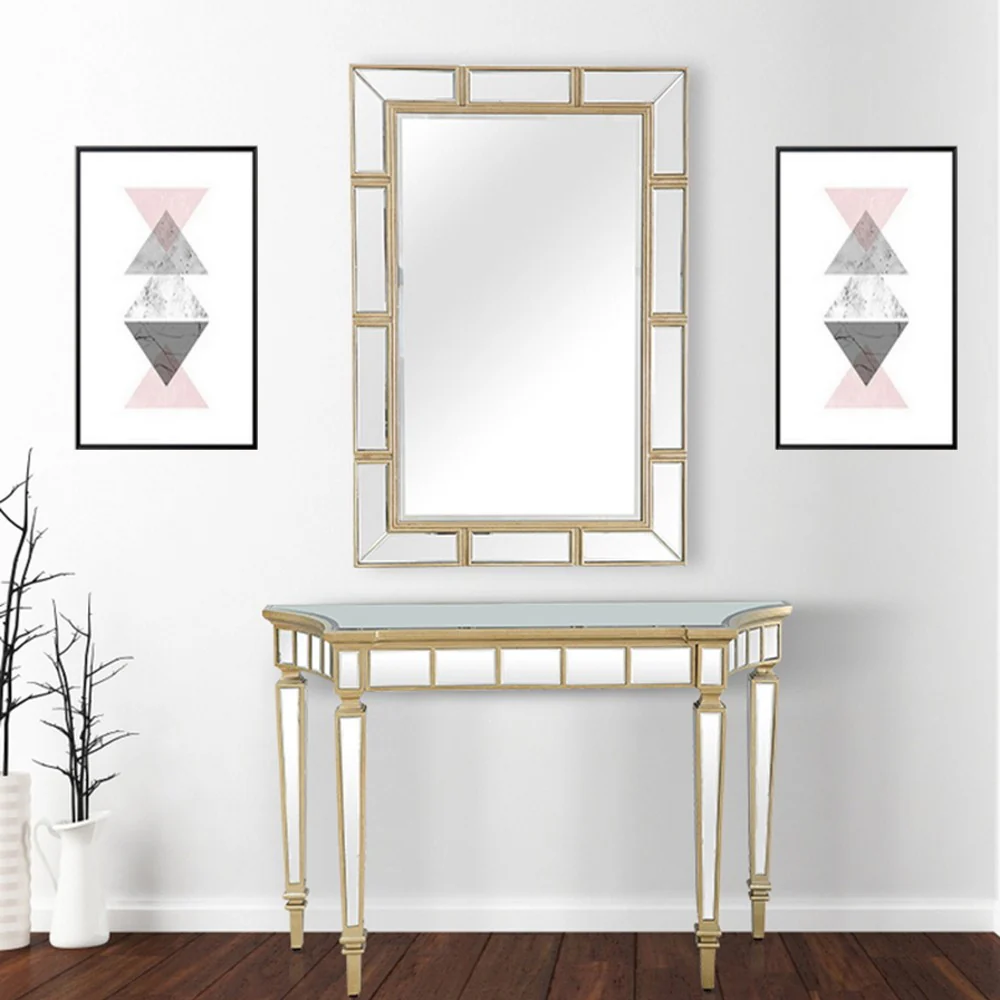 Svelte Mirror and Console Table By Homeroots - Image 2