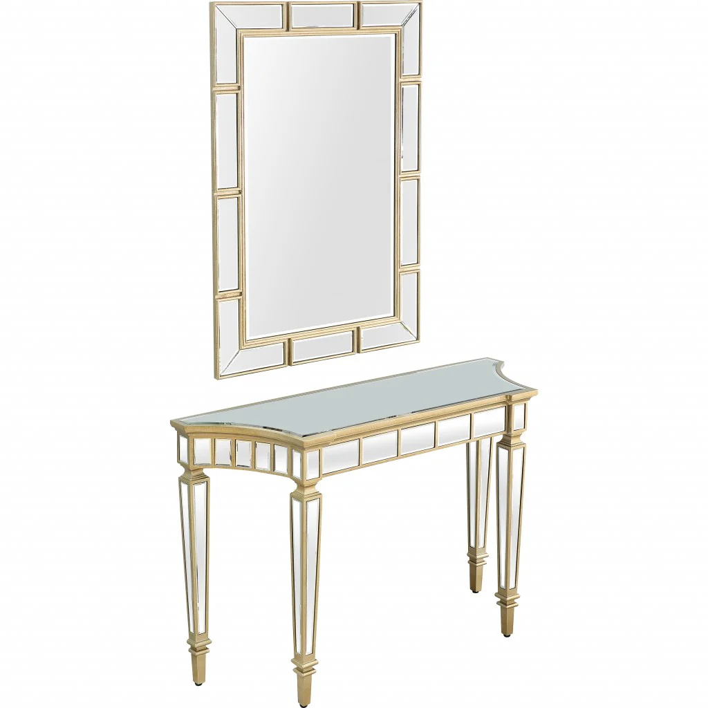 Svelte Mirror and Console Table By Homeroots - Image 6