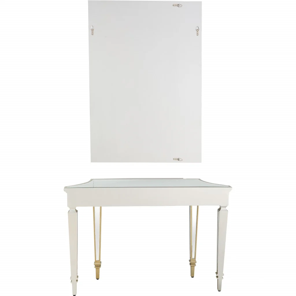 Svelte Mirror and Console Table By Homeroots - Image 7