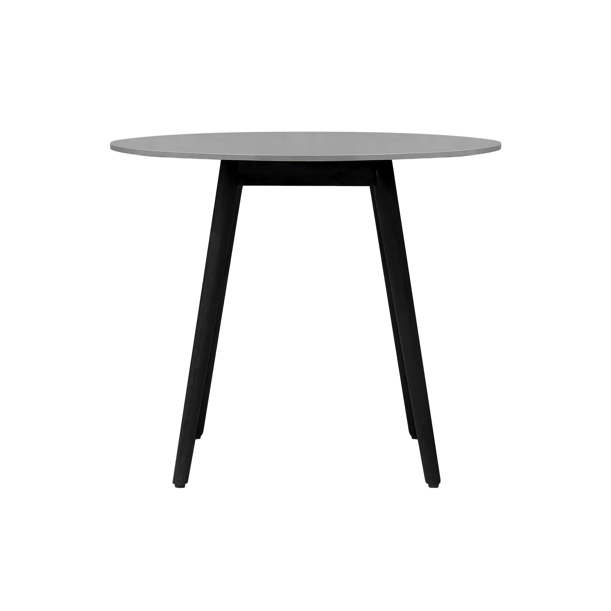 Sydney and Clip 3 Piece Outdoor Patio 36" Dining Set in Black Eucalyptus Wood and Black Rope By Armen Living - Image 6