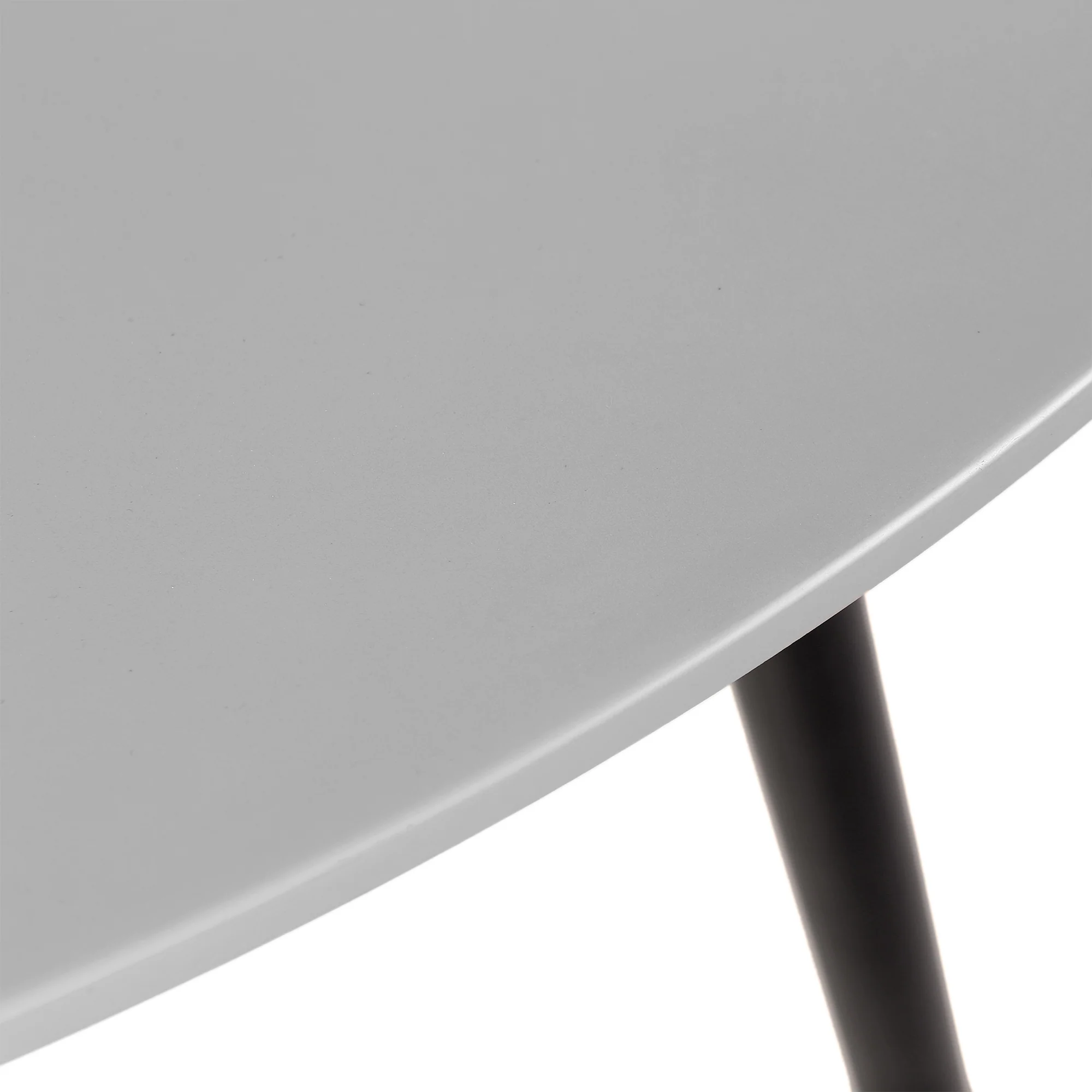 Sydney Outdoor Patio Round Dining Table in Dark Eucalyptus and Grey Stone By Armen Living - Image 6