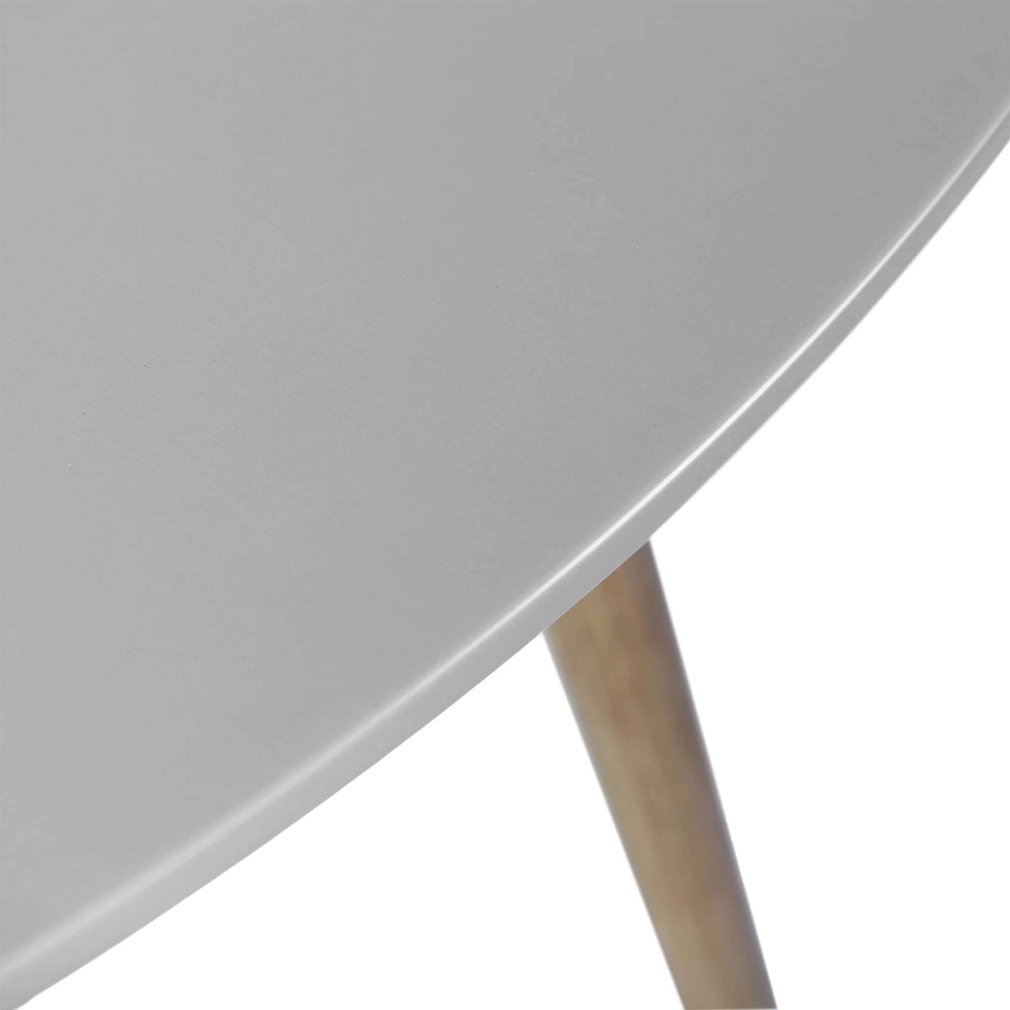Sydney Outdoor Patio Round Dining Table in Light Eucalyptus and Grey Stone By Armen Living - Image 6