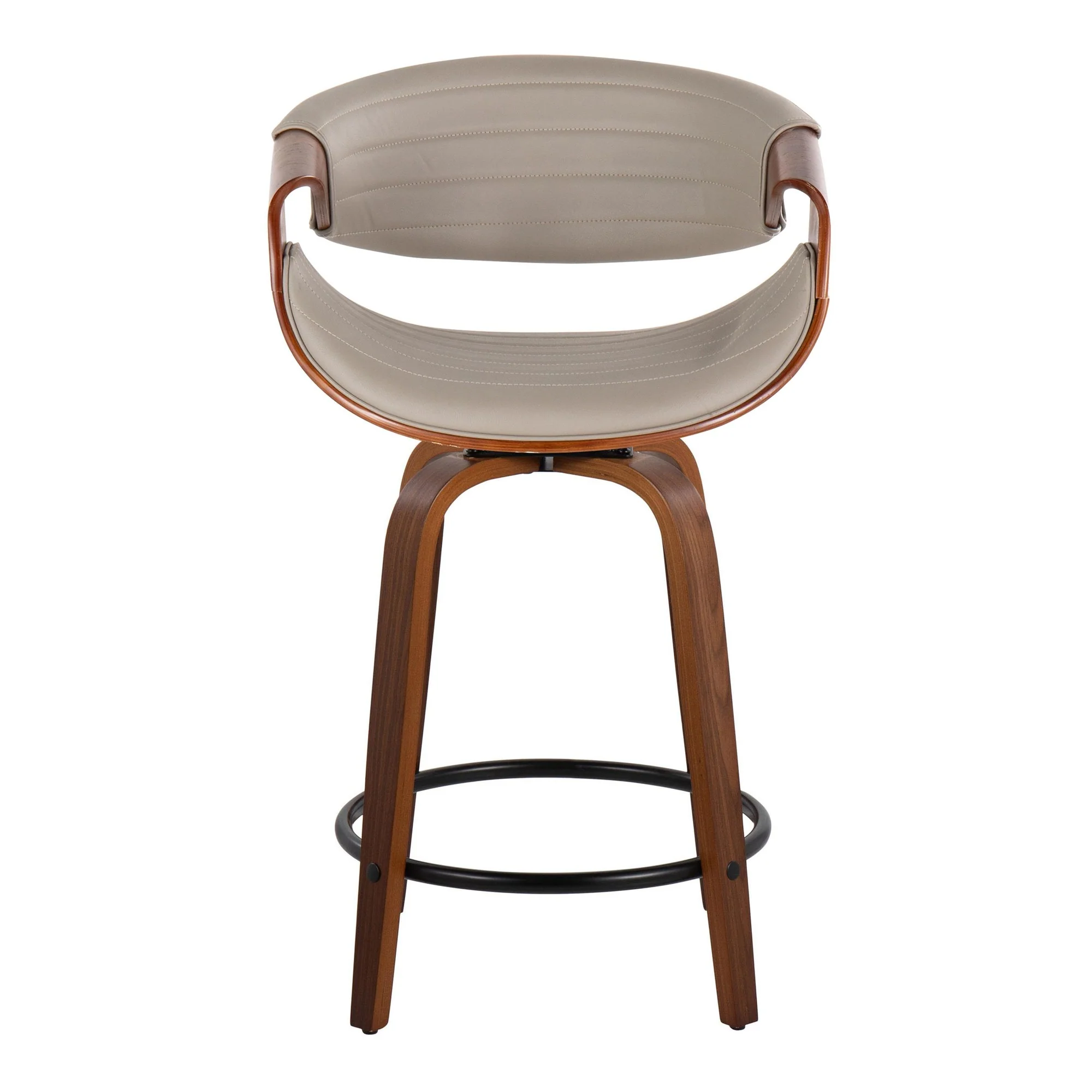 Symphony 24" Fixed-Height Counter Stool - Set of 2 By LumiSource - B24-SYMPPU-GRTZQ2 LGYLGYBK2 - Image 19