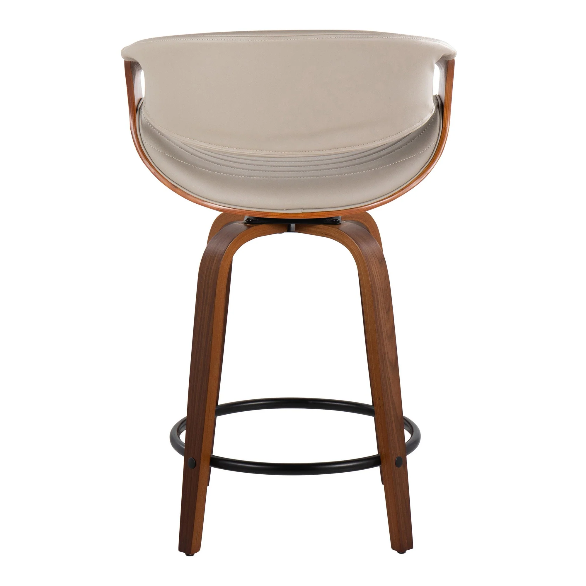 Symphony 24" Fixed-Height Counter Stool - Set of 2 By LumiSource - B24-SYMPPU-GRTZQ2 LGYLGYBK2 - Image 20