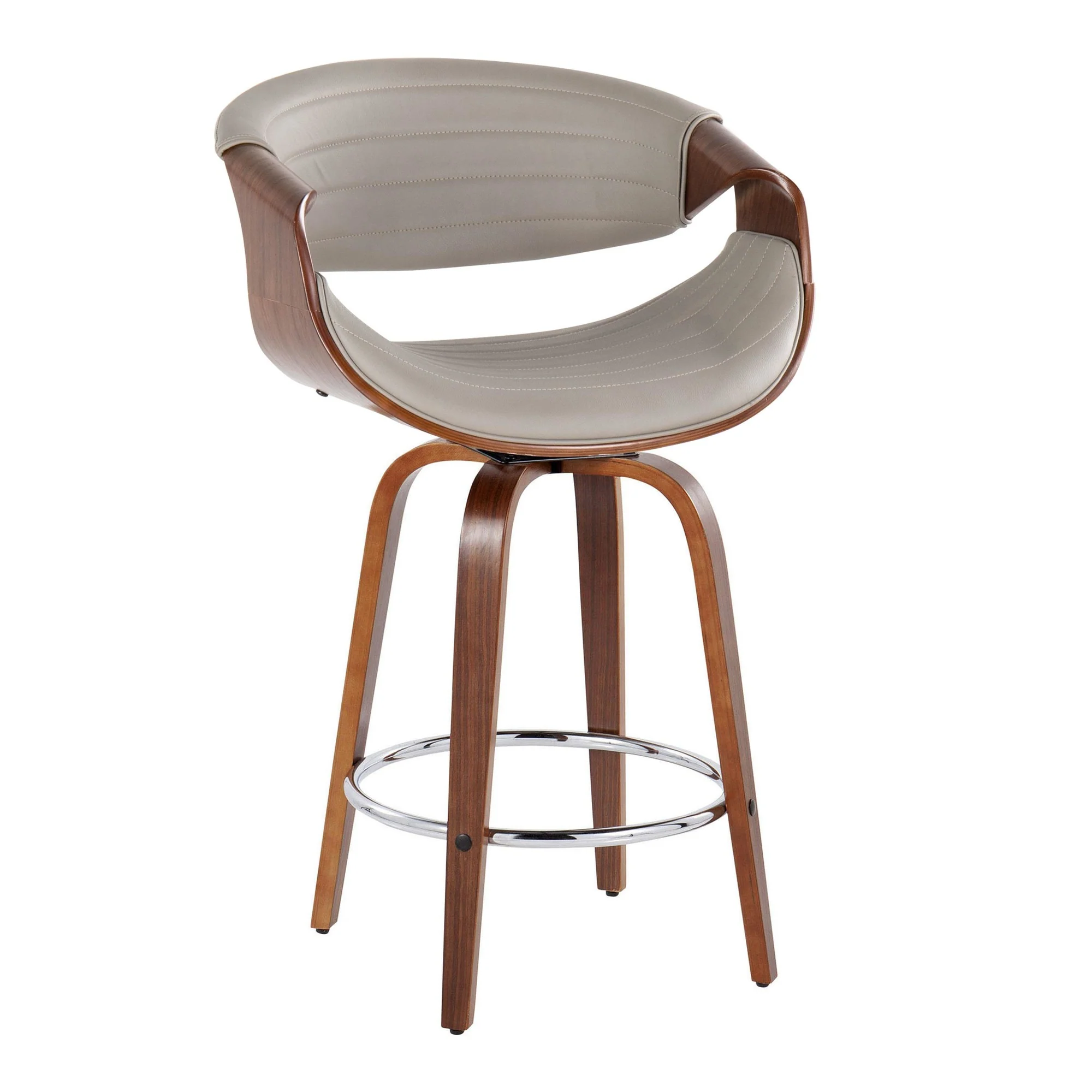 Symphony 26" Fixed-Height Counter Stool - Set of 2 By LumiSource - B26-SYMPPU-GRTZR2 WLWLGY2 - Image 6