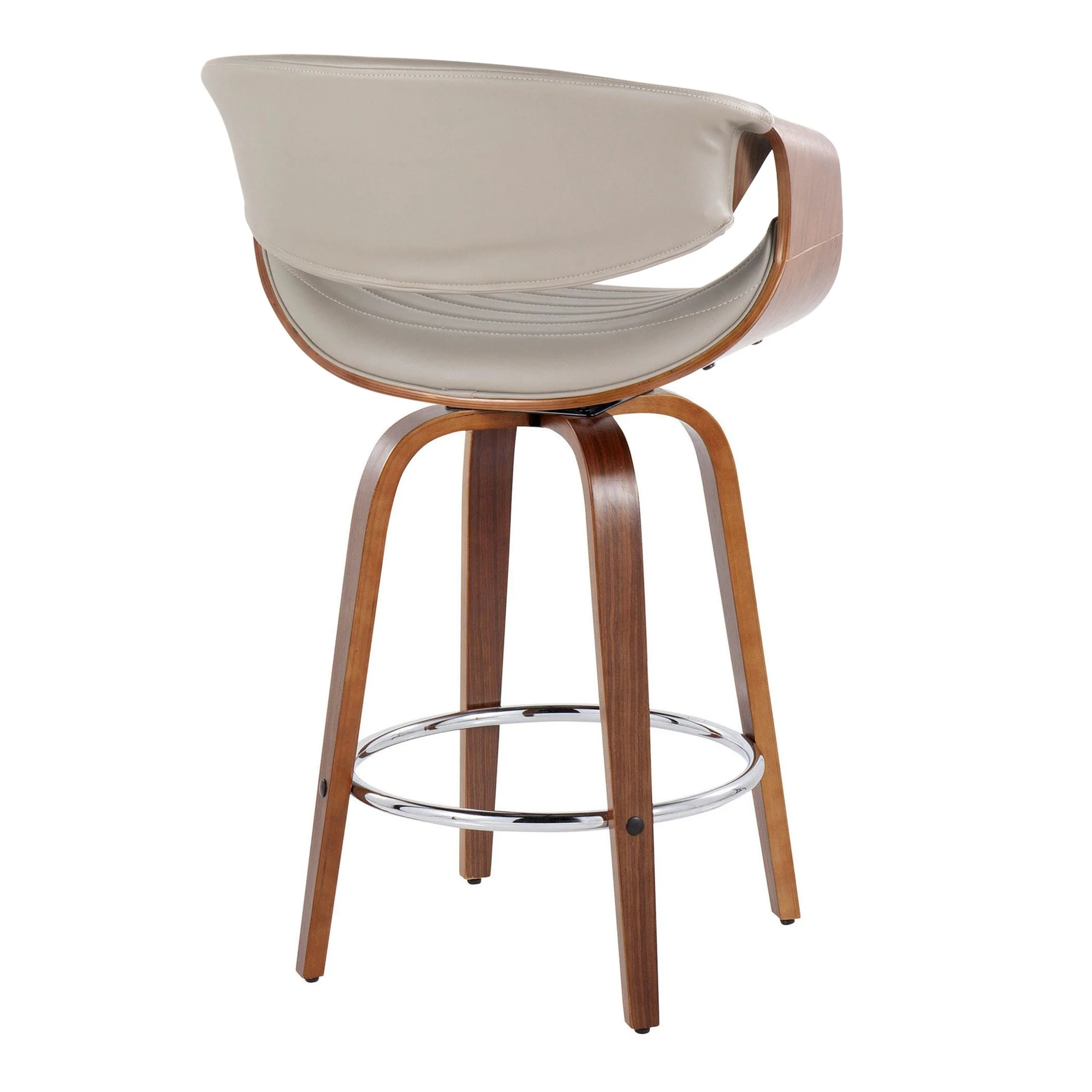 Symphony 26" Fixed-Height Counter Stool - Set of 2 By LumiSource - B26-SYMPPU-GRTZR2 WLWLGY2 - Image 8