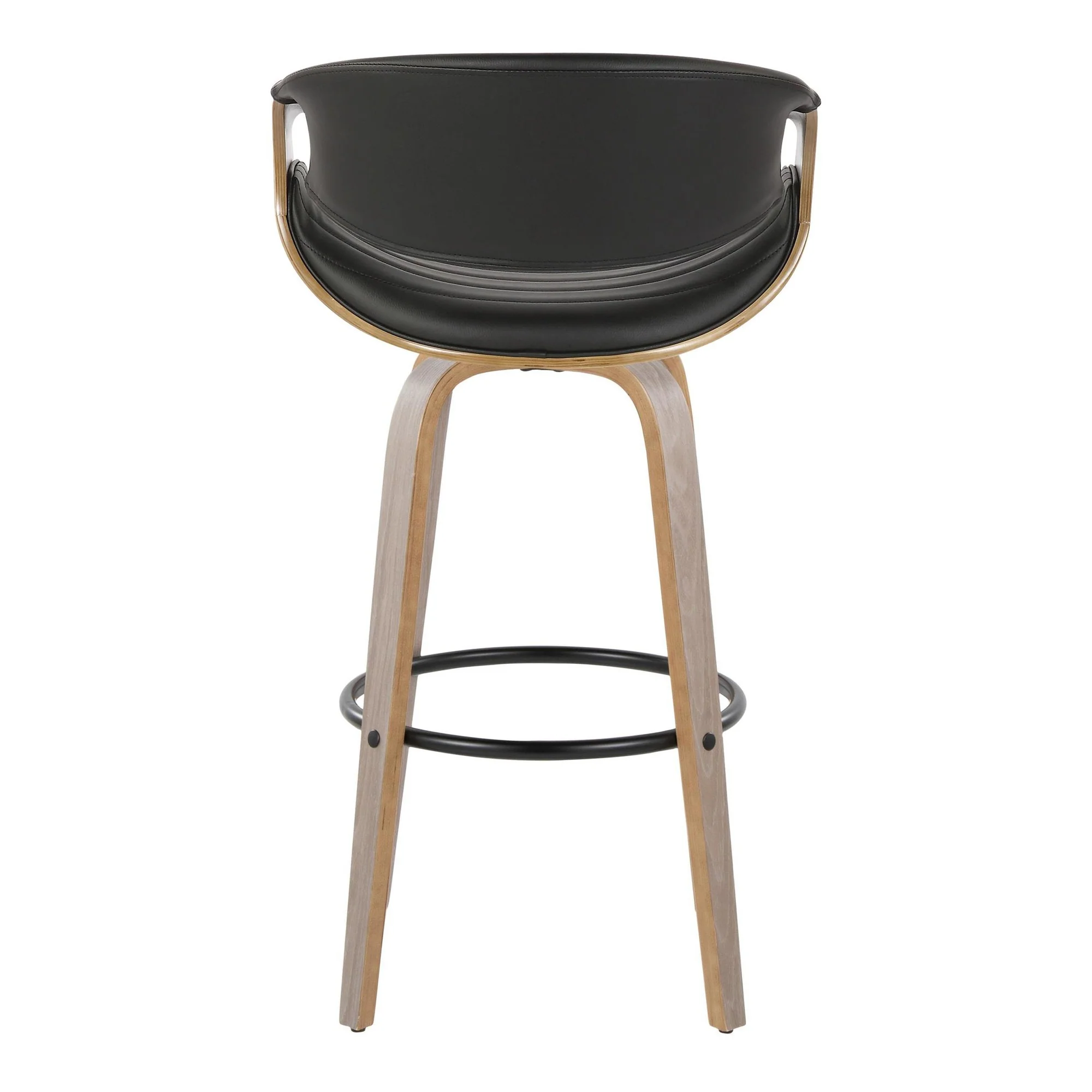 Symphony 30" Fixed-Height Barstool - Set of 2 By LumiSource - B30-SYMPPU-GRTZQ2 LGYLGYBK2 - Image 10
