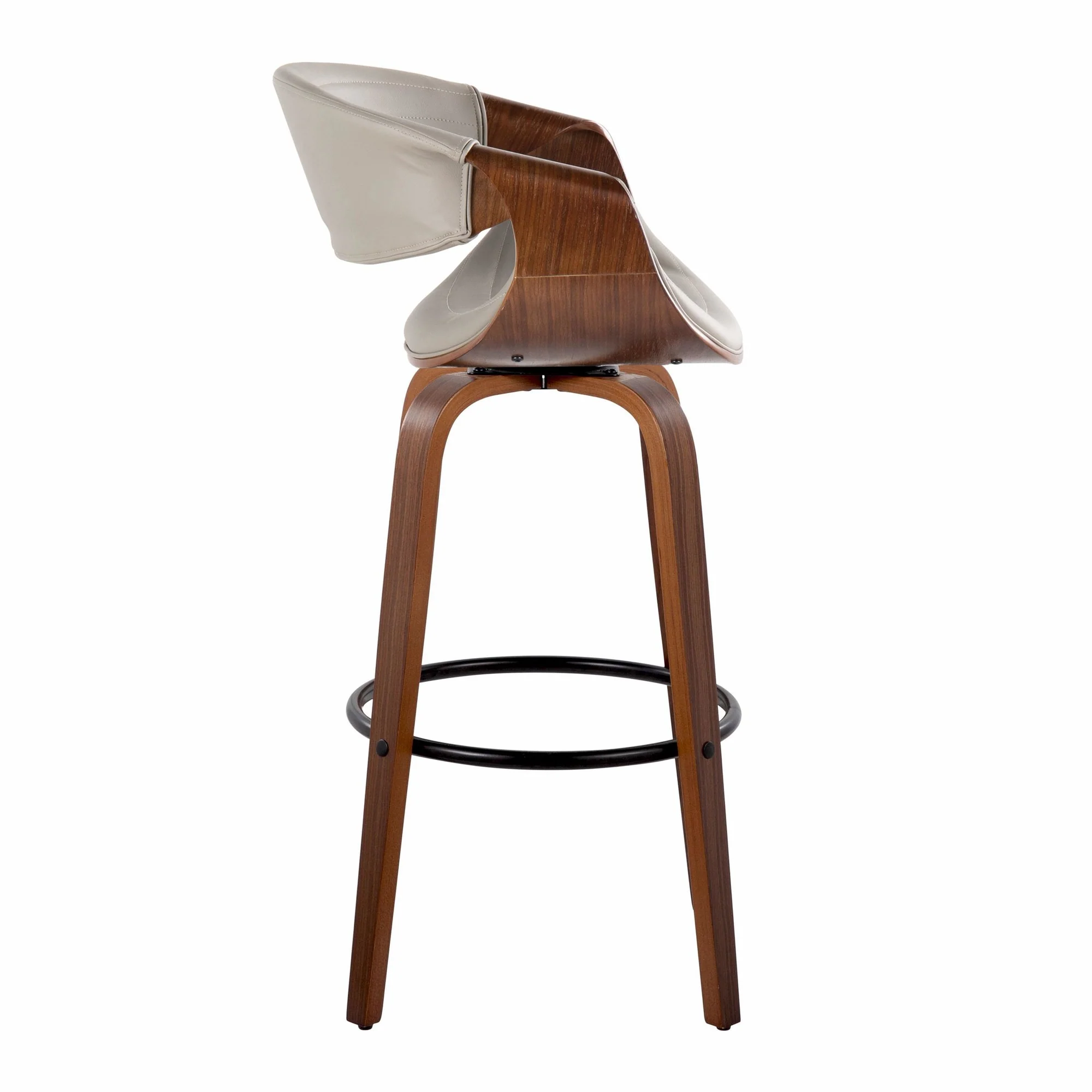 Symphony 30" Fixed-Height Barstool - Set of 2 By LumiSource - B30-SYMPPU-GRTZQ2 LGYLGYBK2 - Image 15