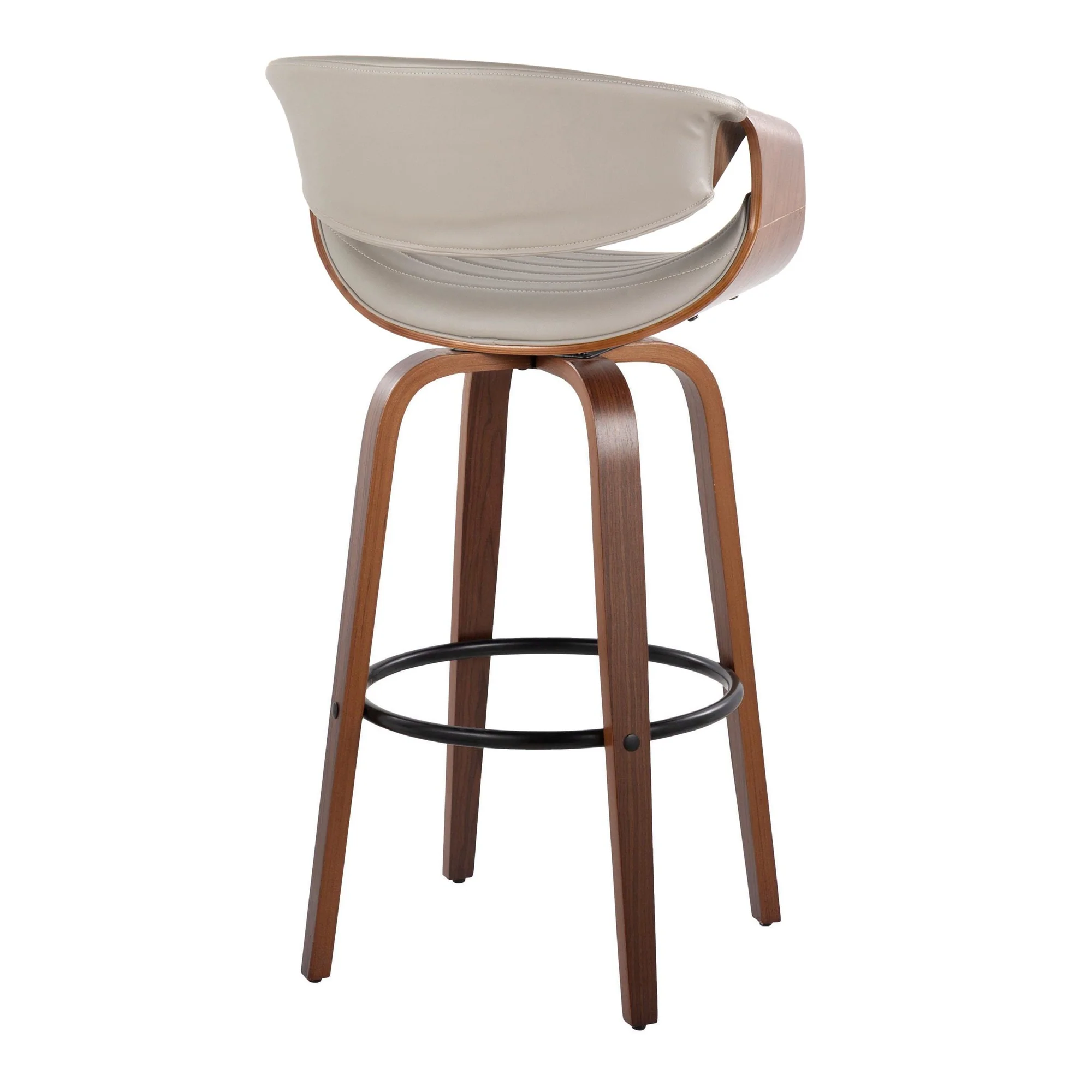 Symphony 30" Fixed-Height Barstool - Set of 2 By LumiSource - B30-SYMPPU-GRTZQ2 LGYLGYBK2 - Image 16