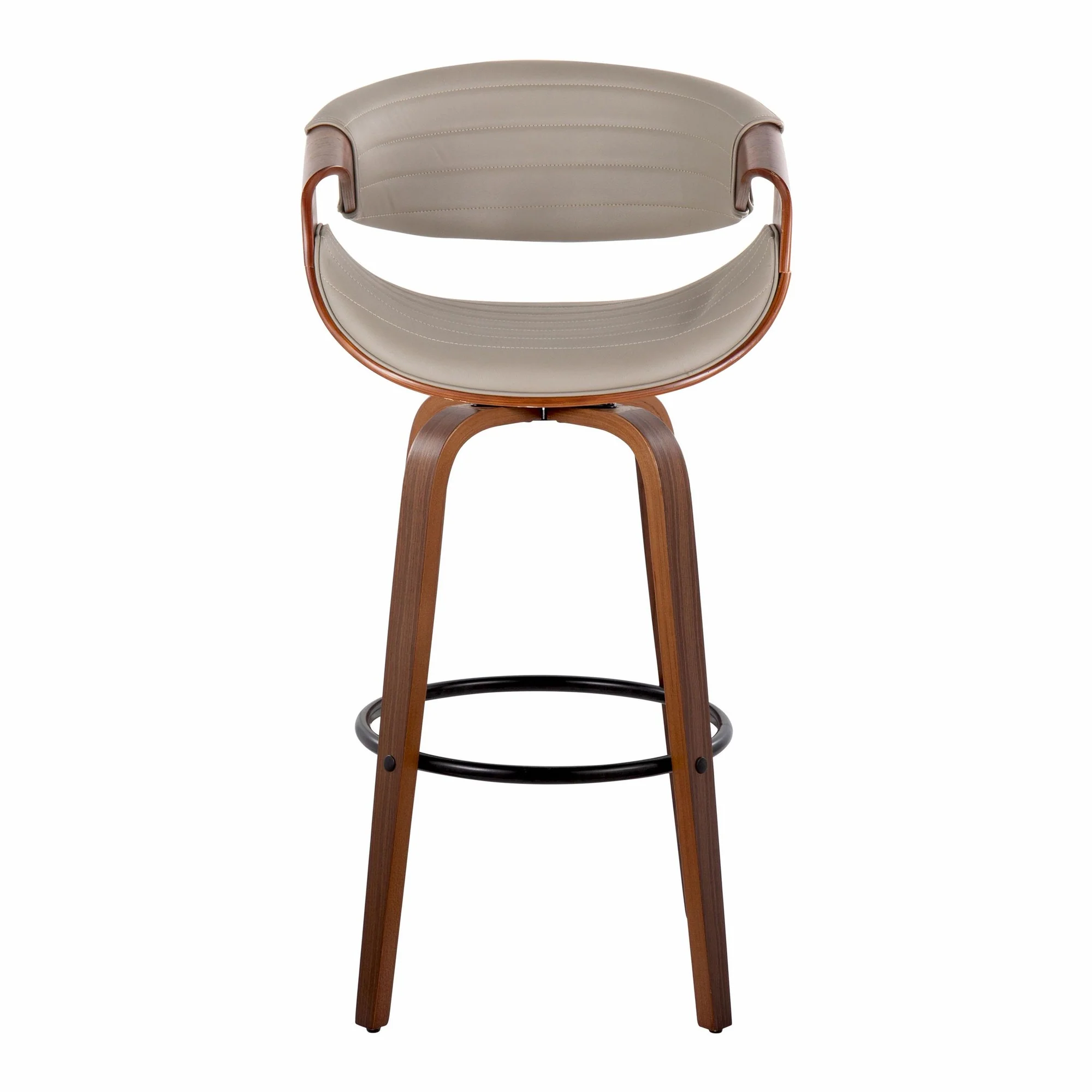 Symphony 30" Fixed-Height Barstool - Set of 2 By LumiSource - B30-SYMPPU-GRTZQ2 LGYLGYBK2 - Image 17