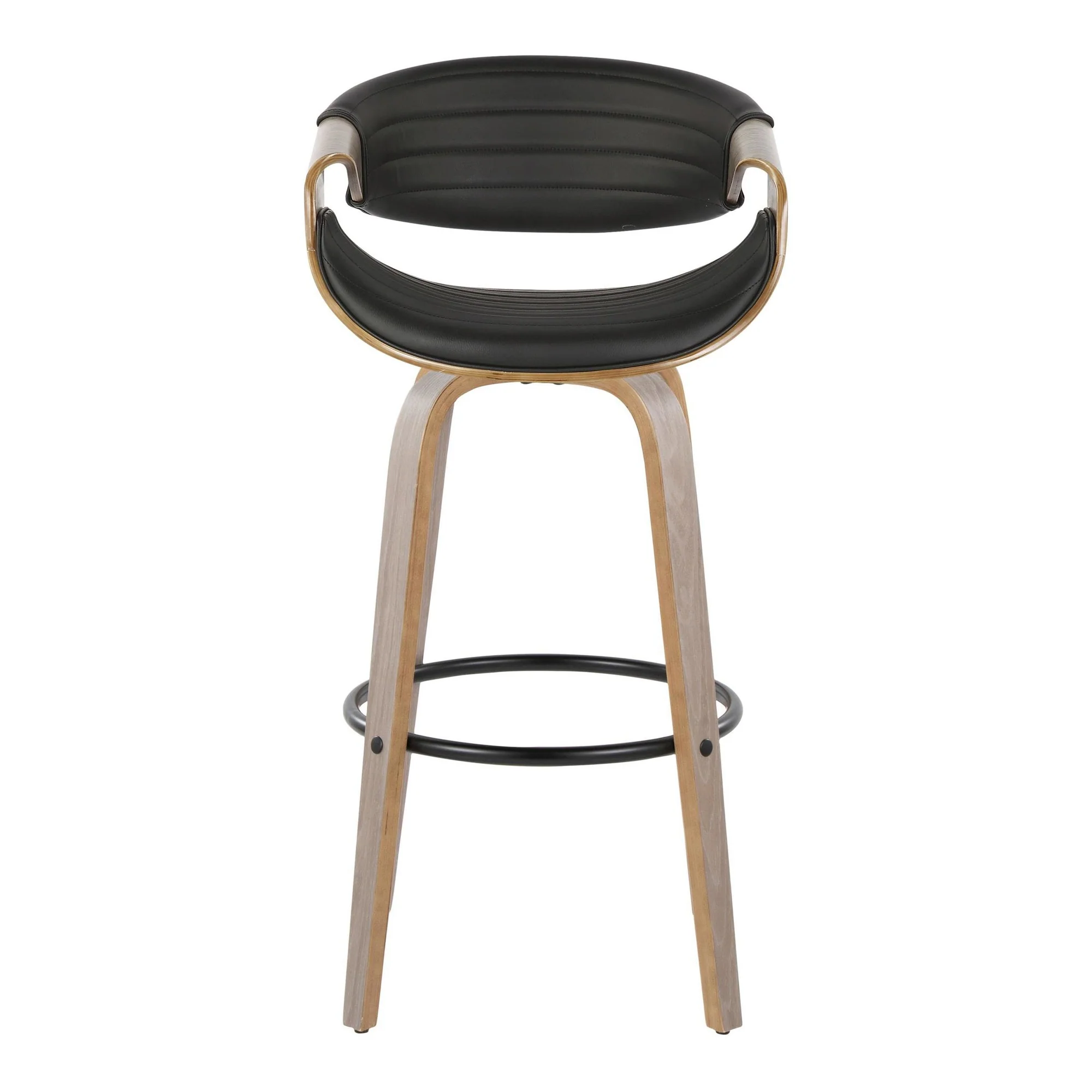 Symphony 30" Fixed-Height Barstool - Set of 2 By LumiSource - B30-SYMPPU-GRTZQ2 LGYLGYBK2 - Image 8