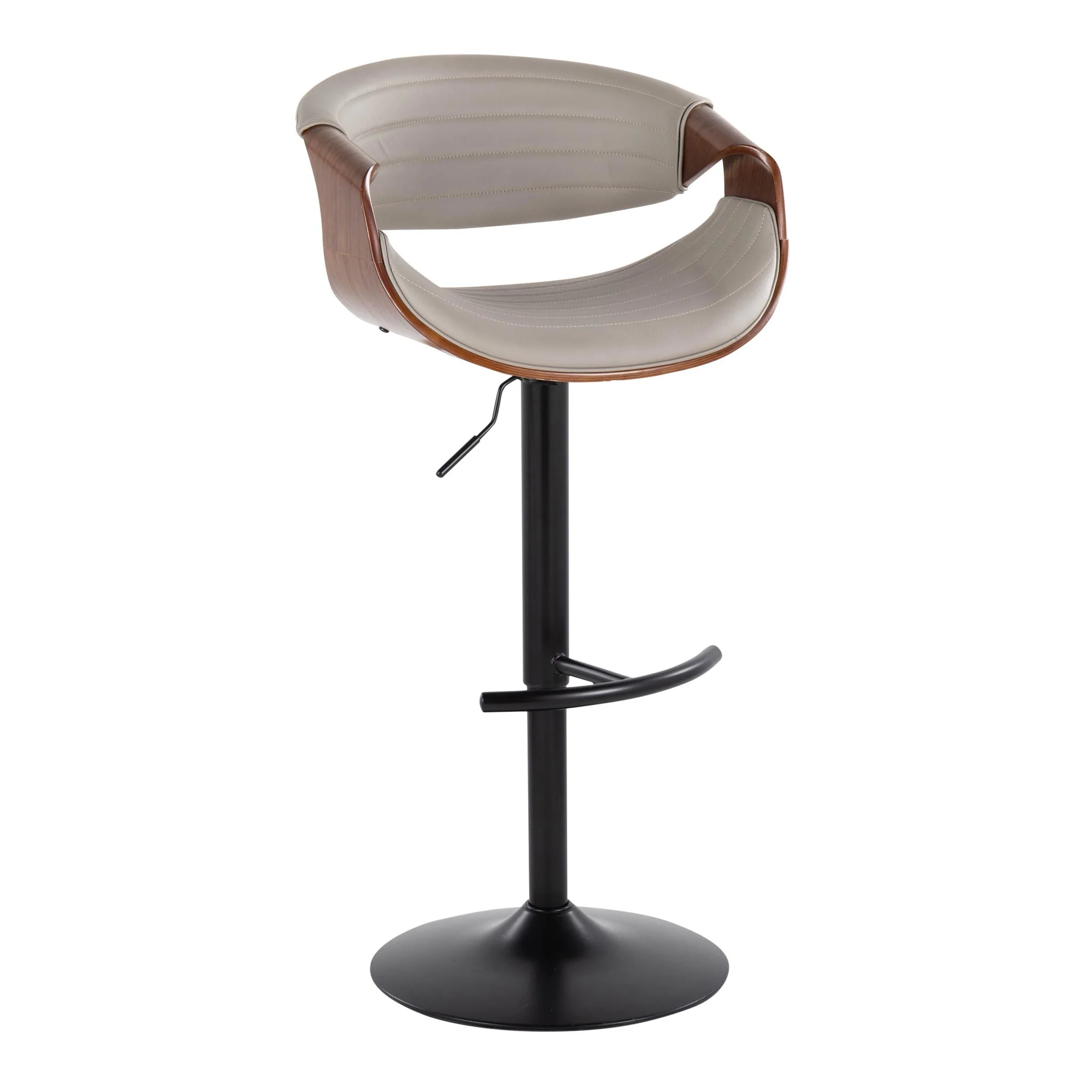 Symphony Adjustable Barstool - Set of 2 By LumiSource - BS-SYMPPU-RT2 BKLGYBK2 - Image 14