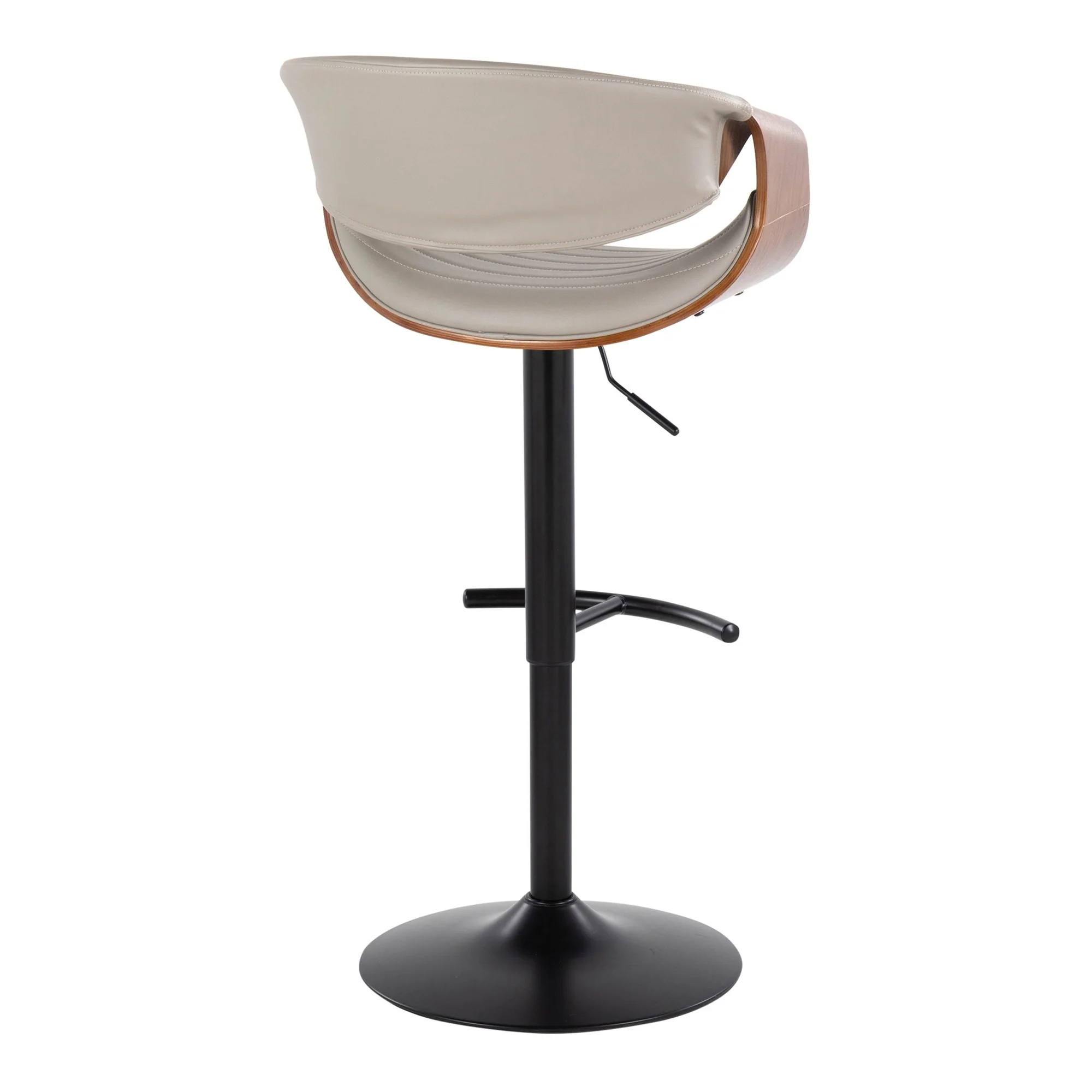 Symphony Adjustable Barstool - Set of 2 By LumiSource - BS-SYMPPU-RT2 BKLGYBK2 - Image 16