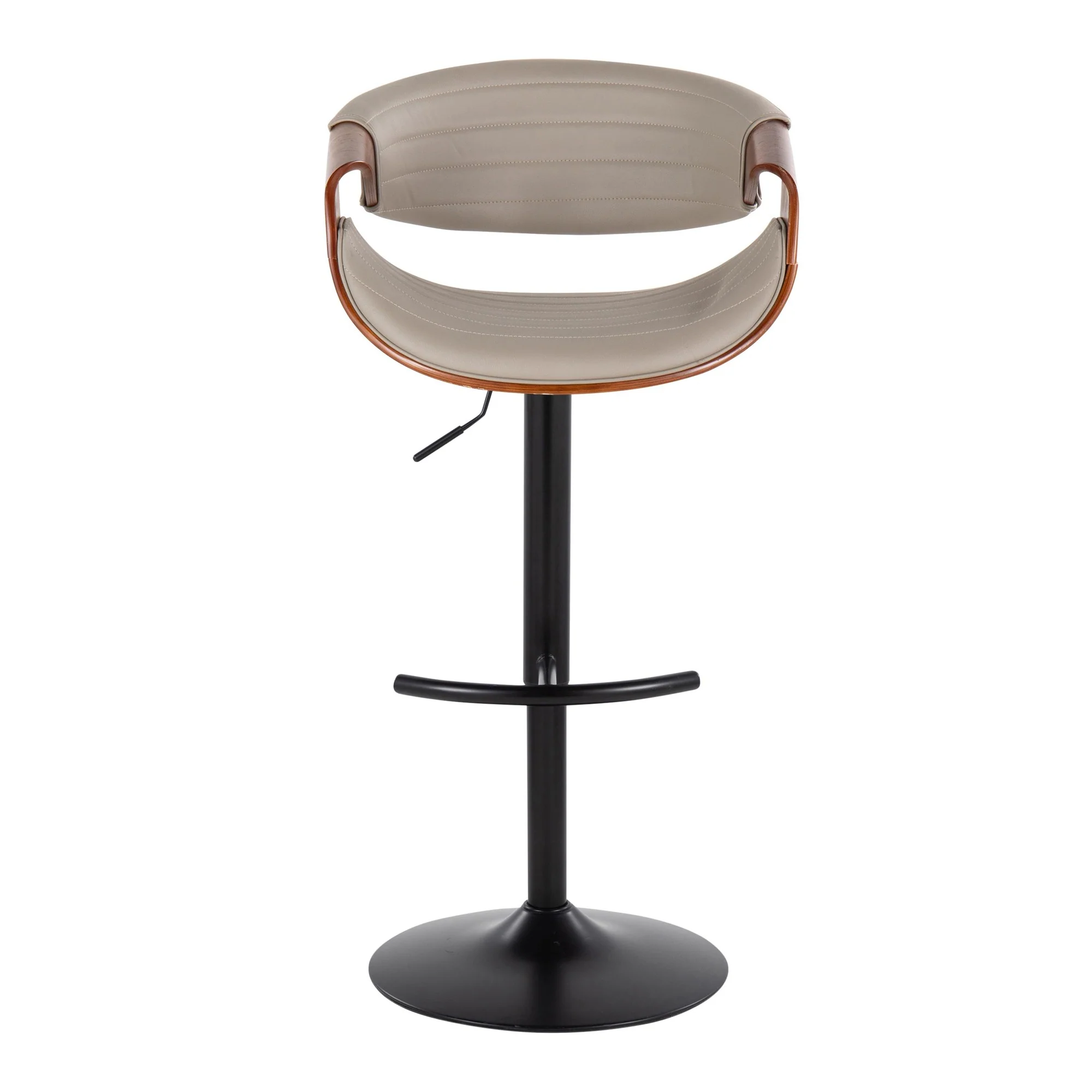 Symphony Adjustable Barstool - Set of 2 By LumiSource - BS-SYMPPU-RT2 BKLGYBK2 - Image 17