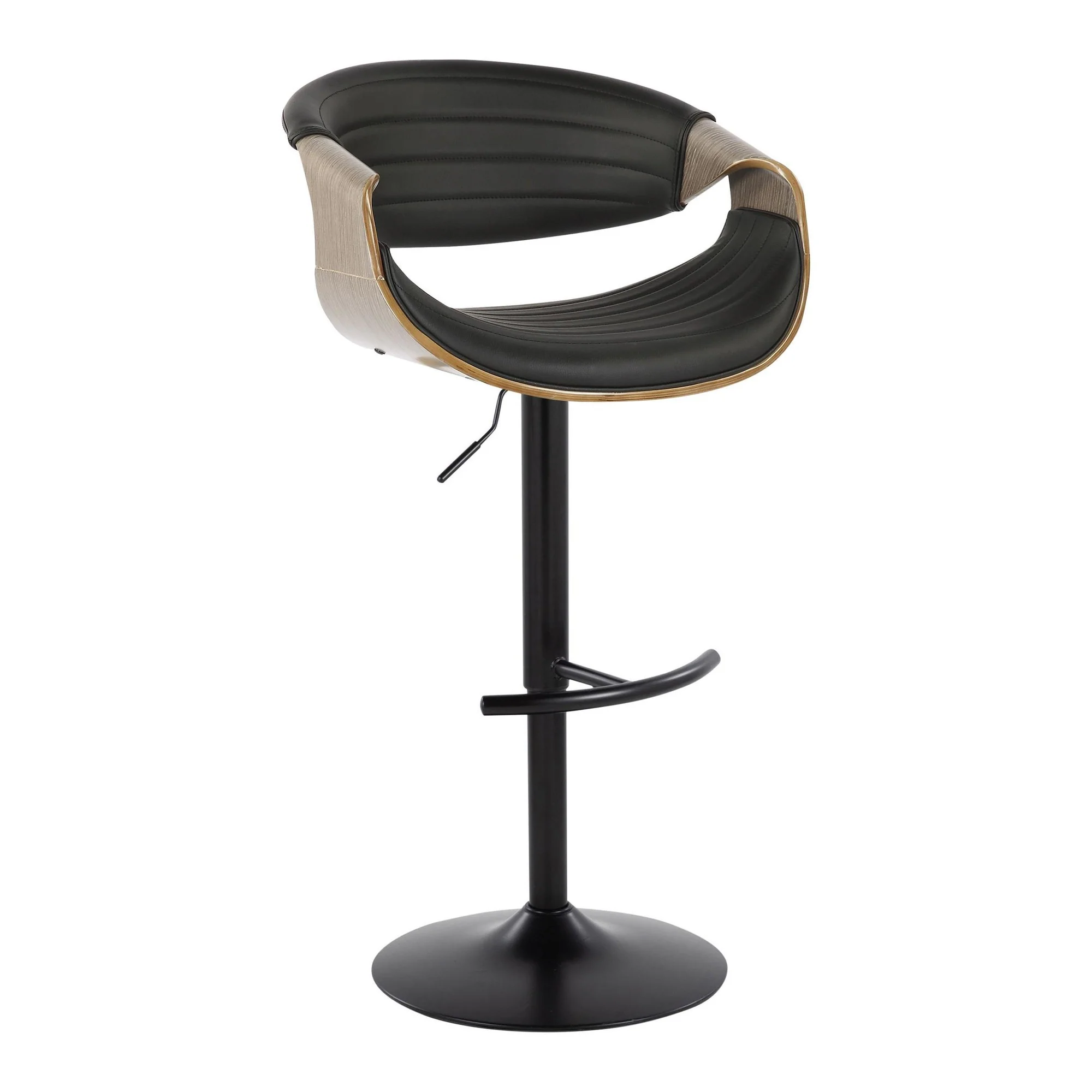 Symphony Adjustable Barstool - Set of 2 By LumiSource - BS-SYMPPU-RT2 BKLGYBK2 - Image 5