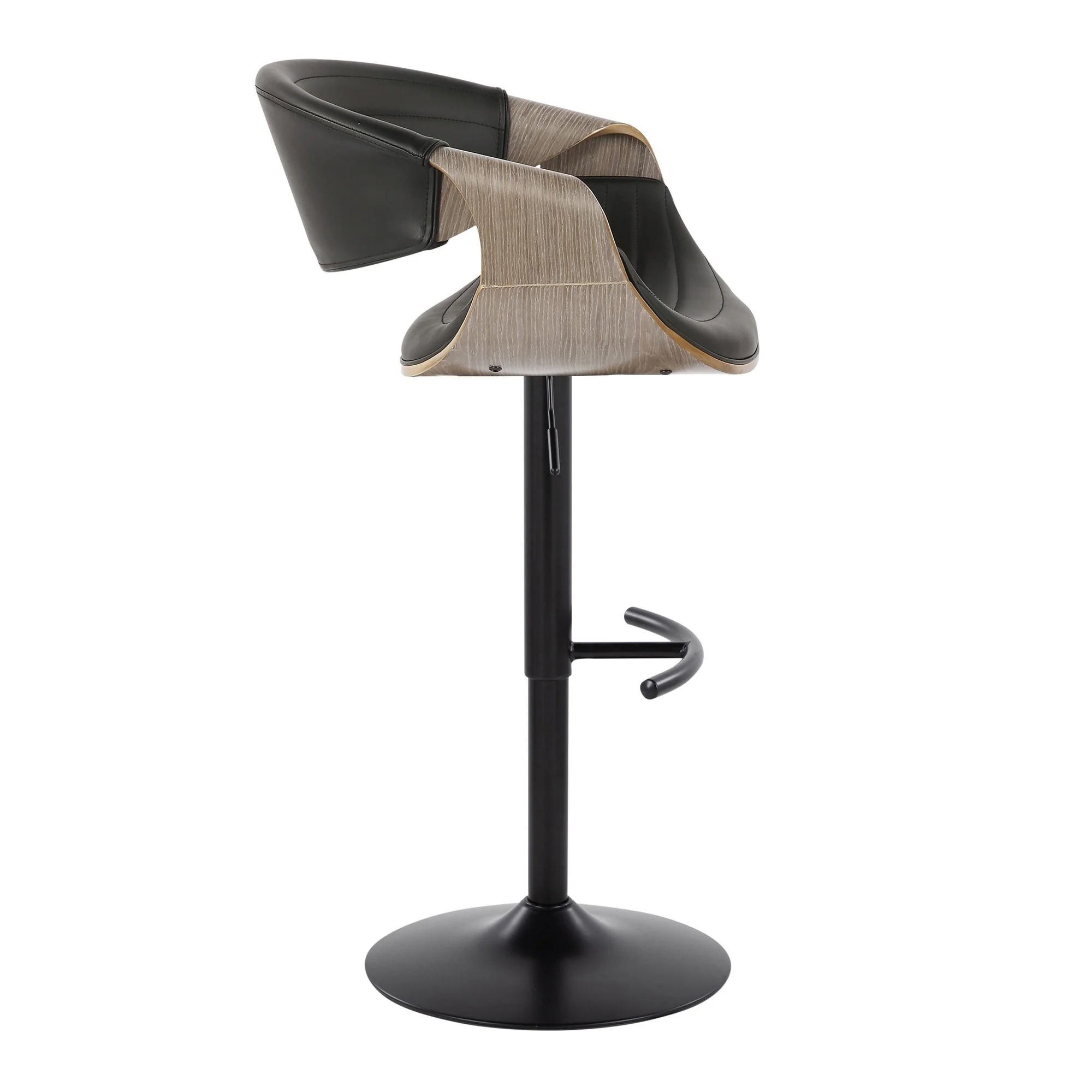 Symphony Adjustable Barstool - Set of 2 By LumiSource - BS-SYMPPU-RT2 BKLGYBK2 - Image 6