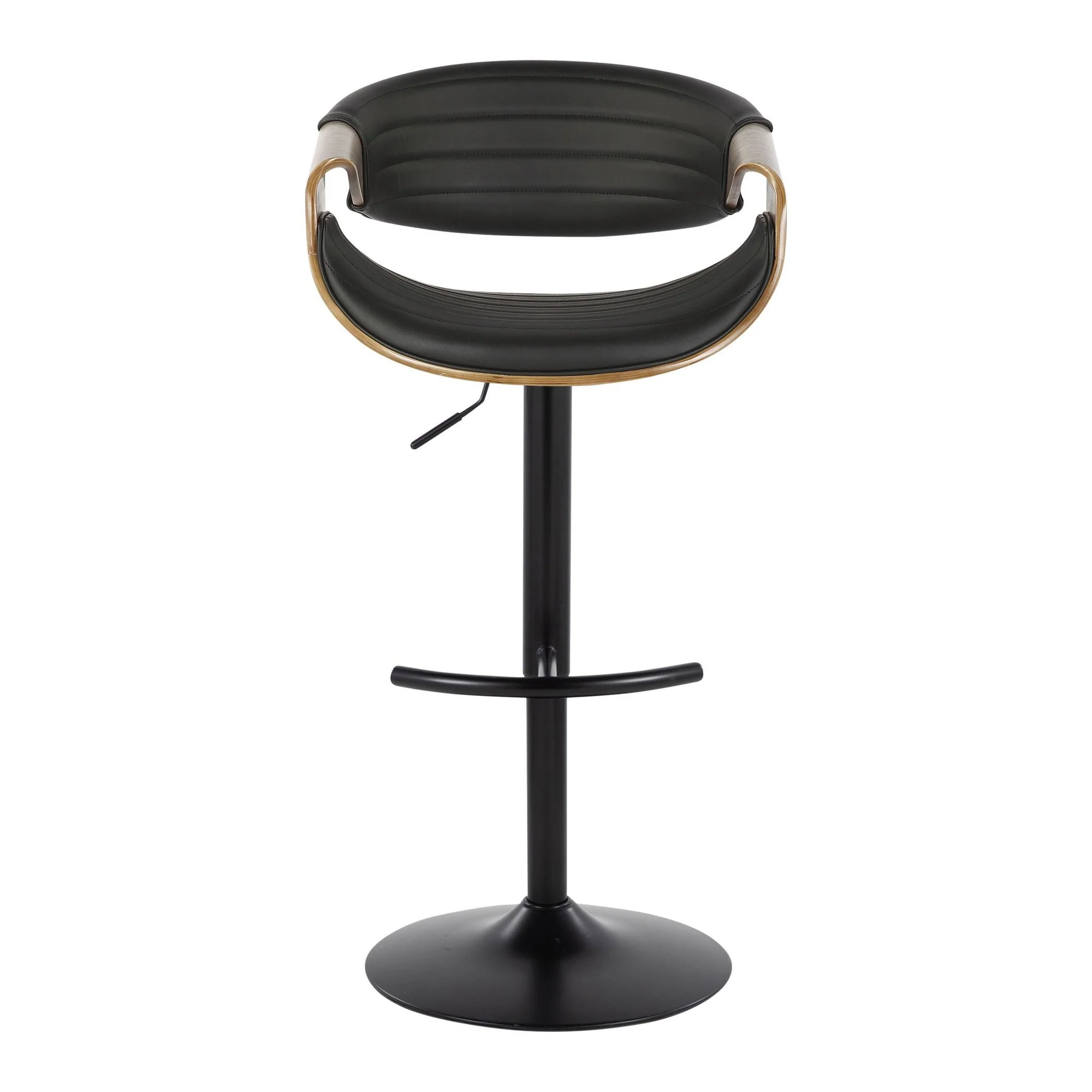 Symphony Adjustable Barstool - Set of 2 By LumiSource - BS-SYMPPU-RT2 BKLGYBK2 - Image 8