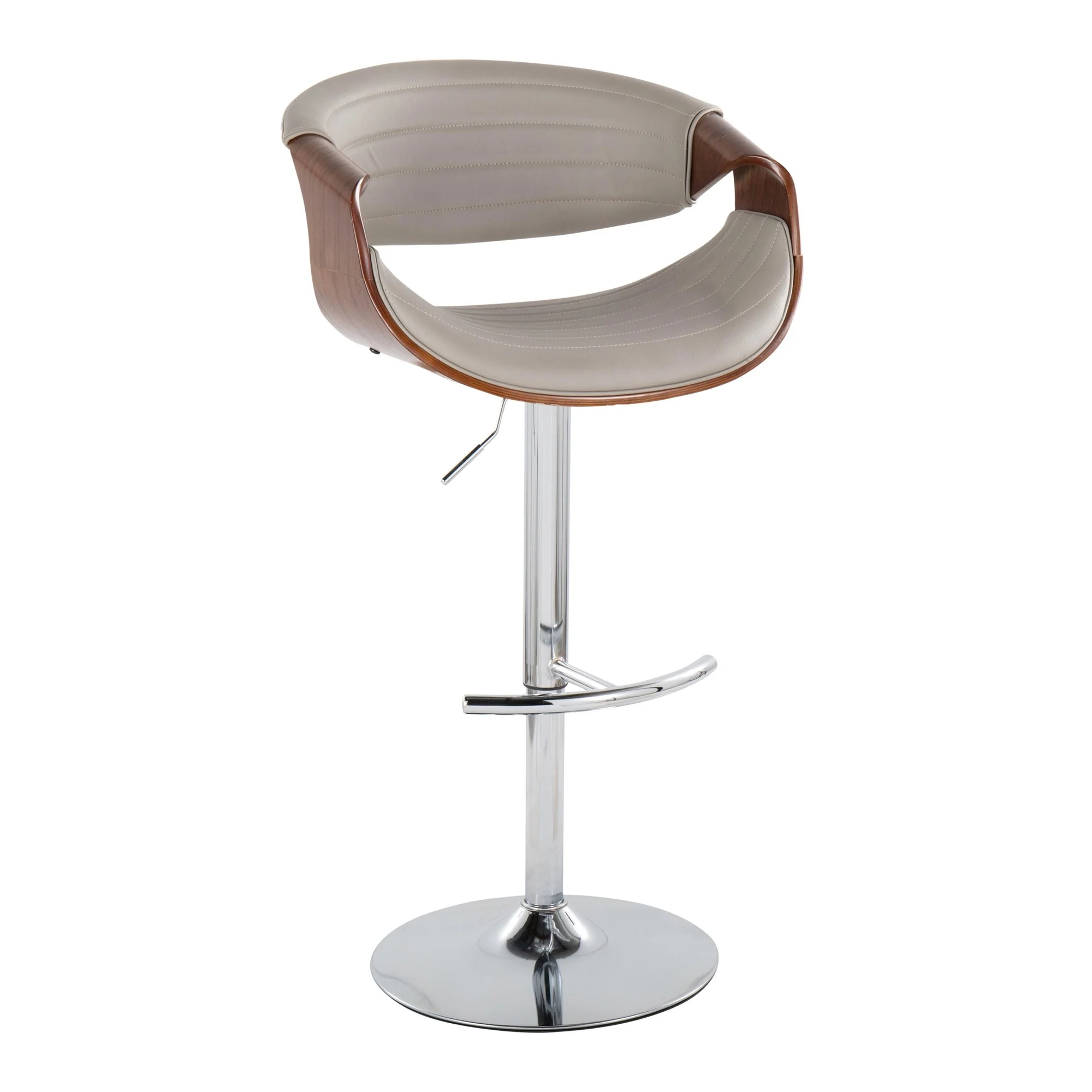 Symphony Adjustable Barstool - Set of 2 By LumiSource - BS-SYMPPU-RT2 CHRLGYBK2 - Image 14