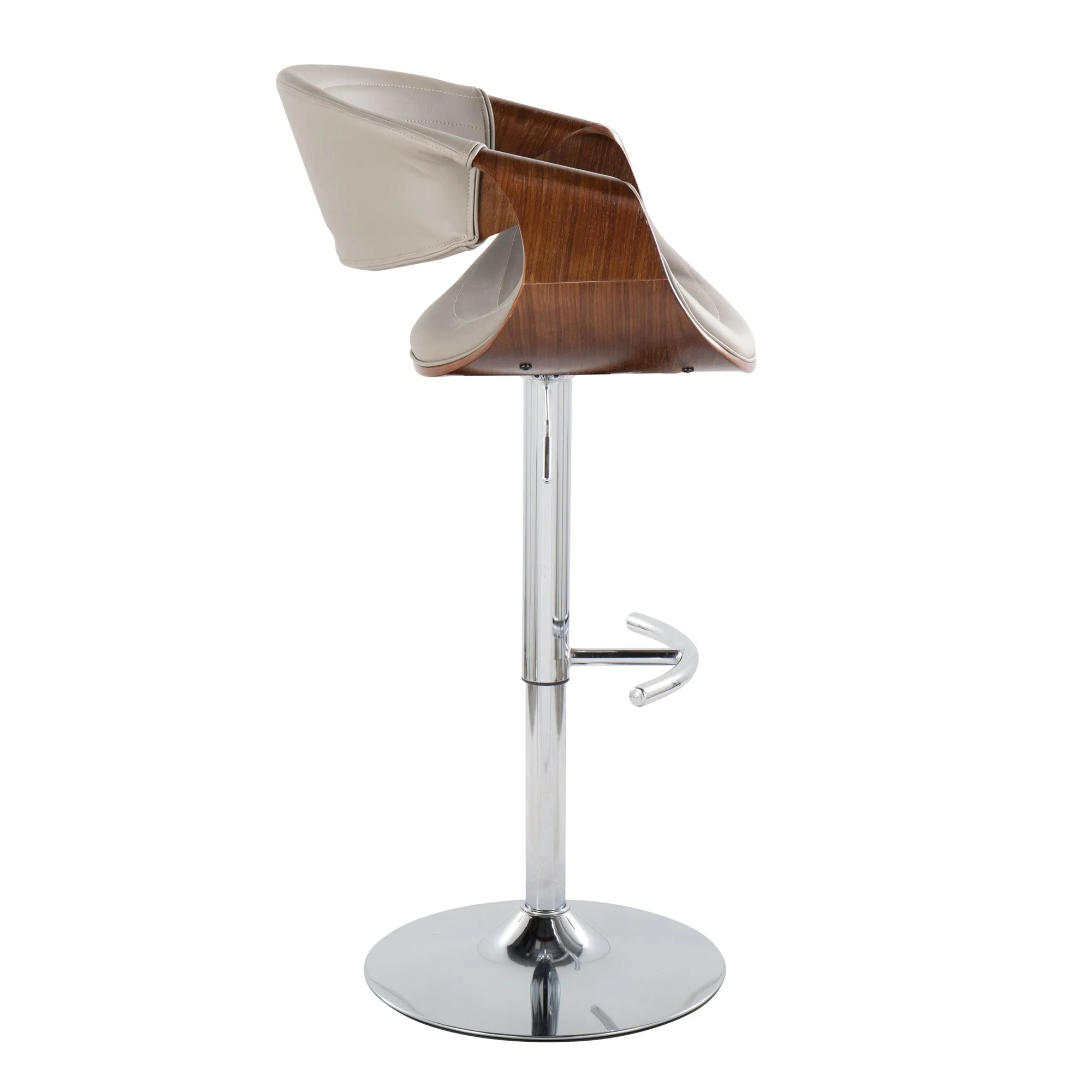 Symphony Adjustable Barstool - Set of 2 By LumiSource - BS-SYMPPU-RT2 CHRLGYBK2 - Image 15
