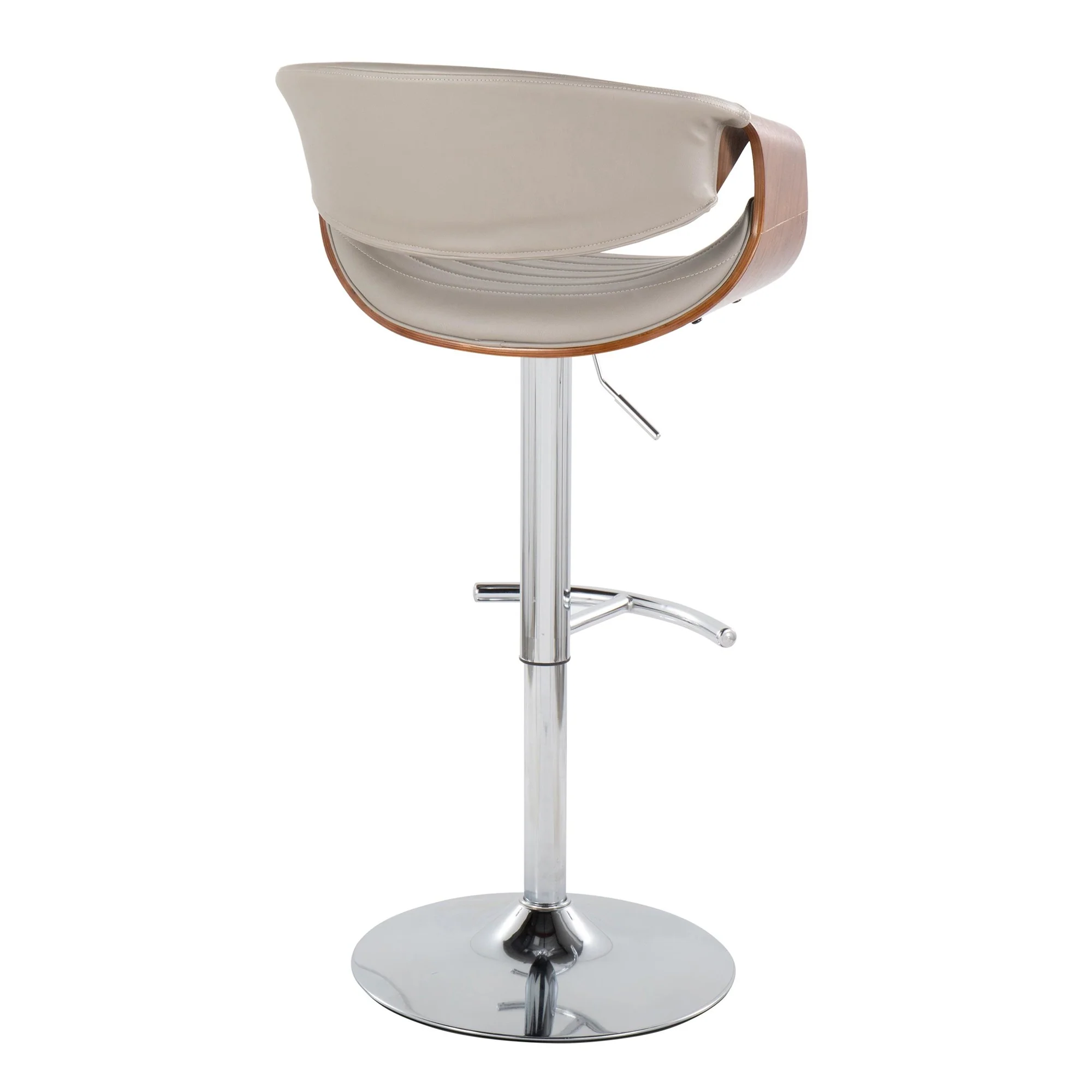 Symphony Adjustable Barstool - Set of 2 By LumiSource - BS-SYMPPU-RT2 CHRLGYBK2 - Image 16