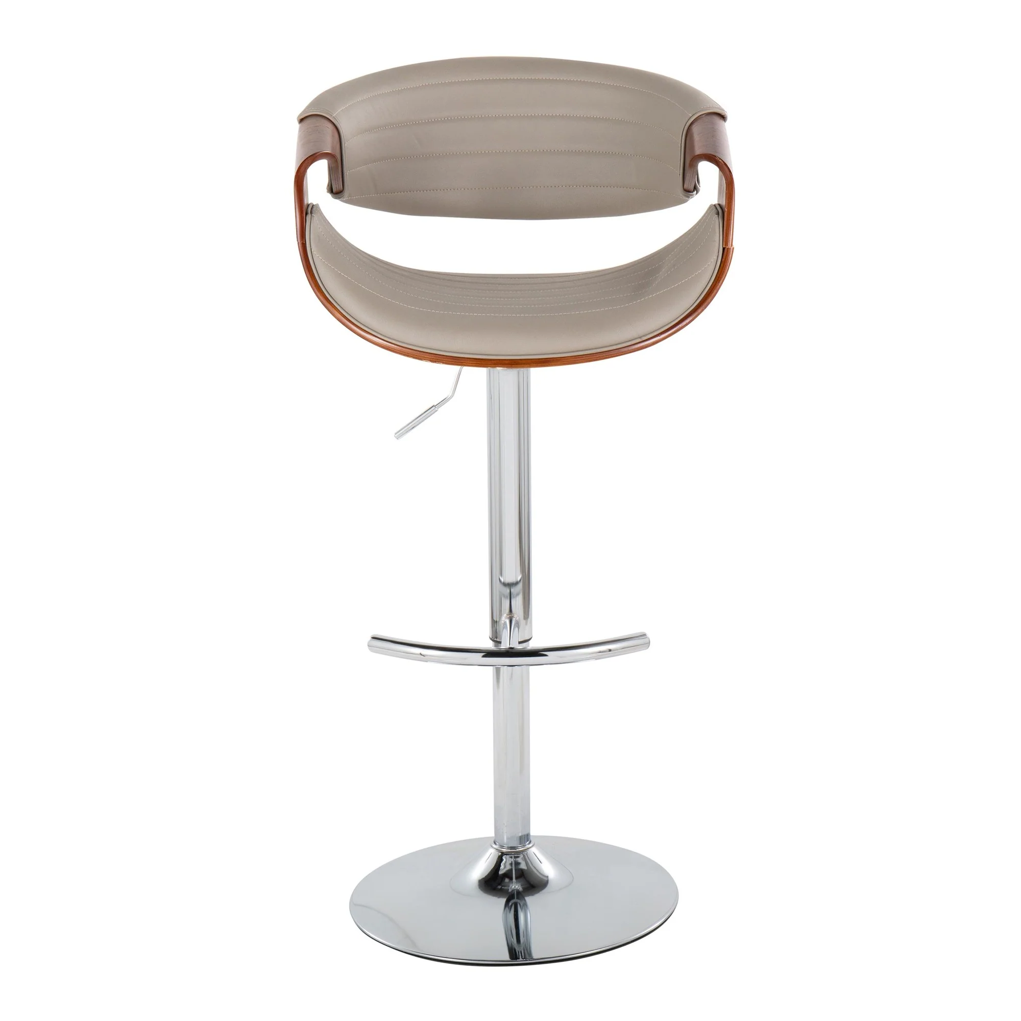 Symphony Adjustable Barstool - Set of 2 By LumiSource - BS-SYMPPU-RT2 CHRLGYBK2 - Image 17