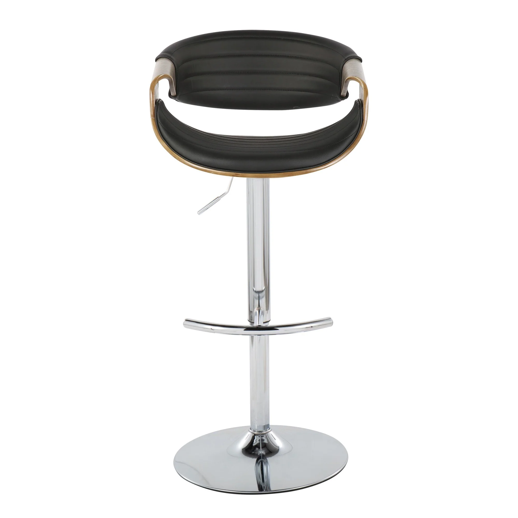 Symphony Adjustable Barstool - Set of 2 By LumiSource - BS-SYMPPU-RT2 CHRLGYBK2 - Image 8
