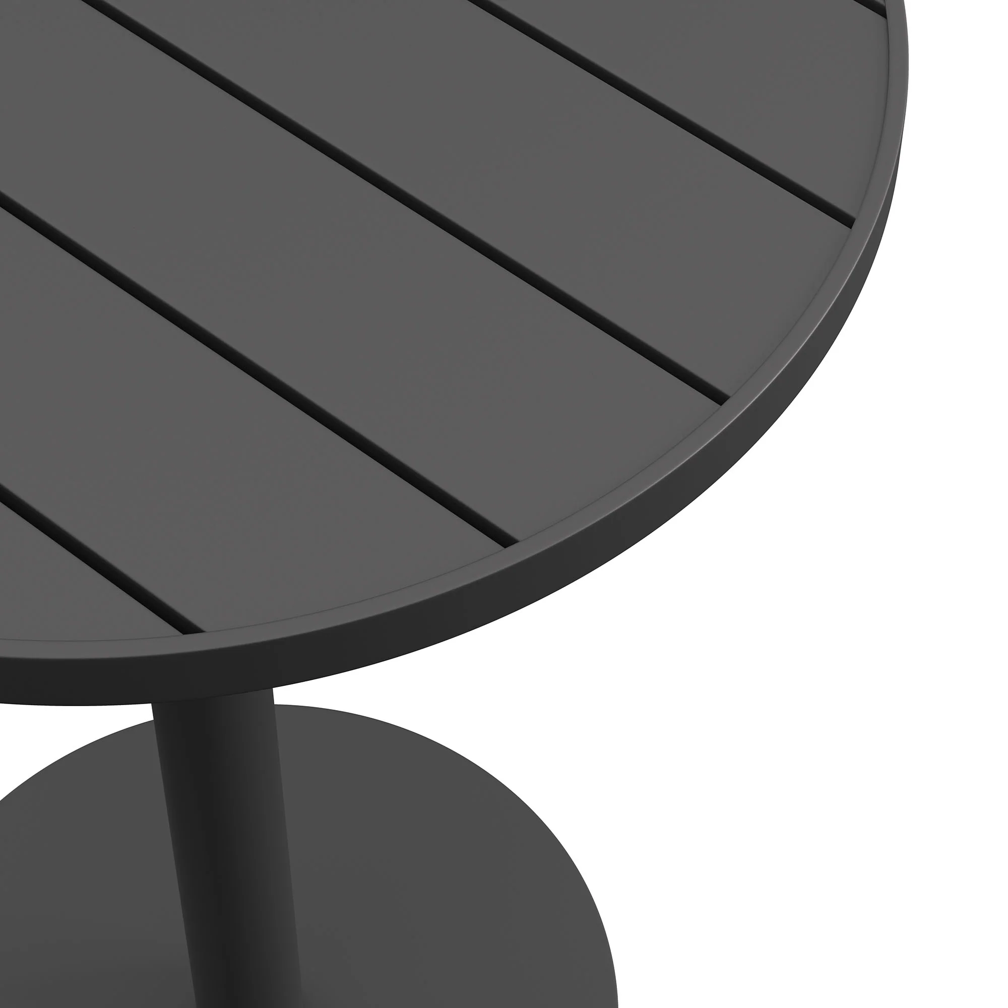 Tahoe 31 Inch Round Outdoor Patio Aluminum Bar Table by Modway - Image 3