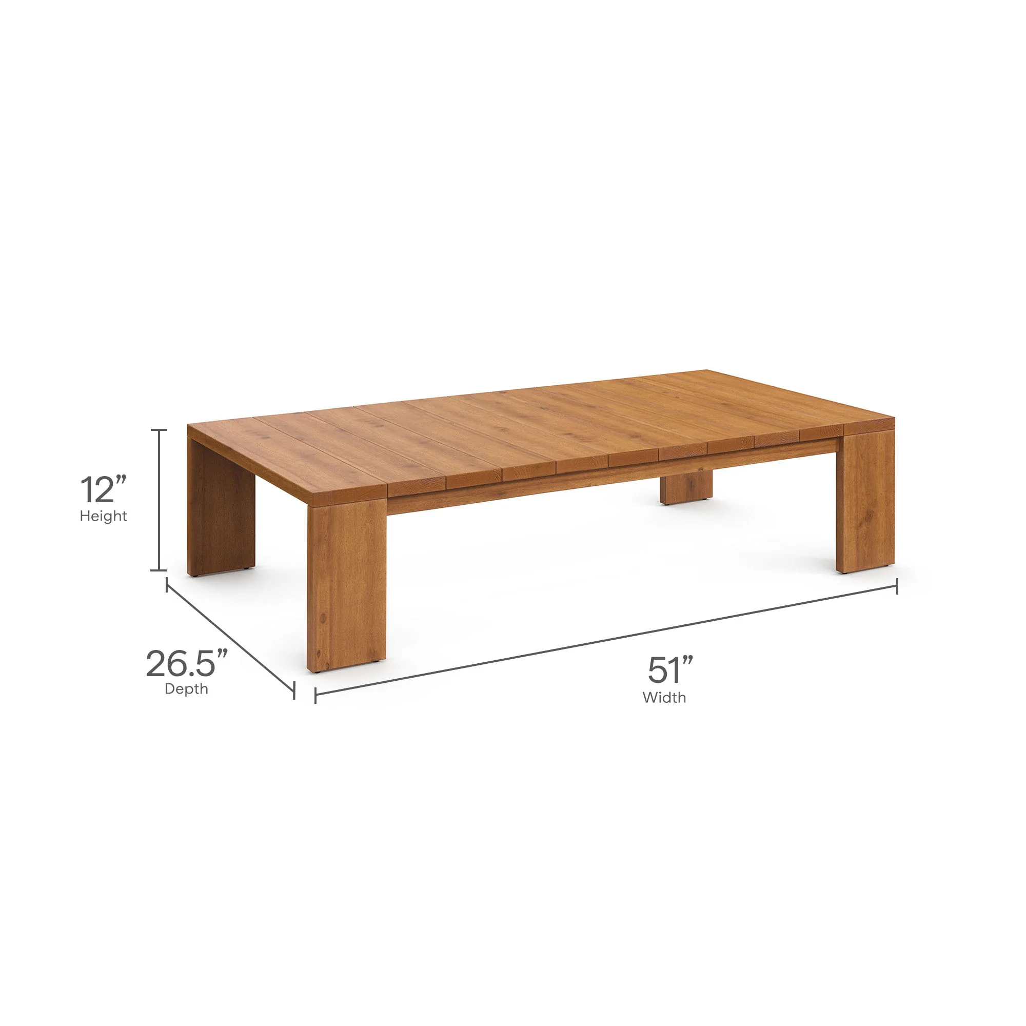 Tahoe 5-Piece Outdoor Patio Acacia Wood Furniture Set by Modway - Image 12