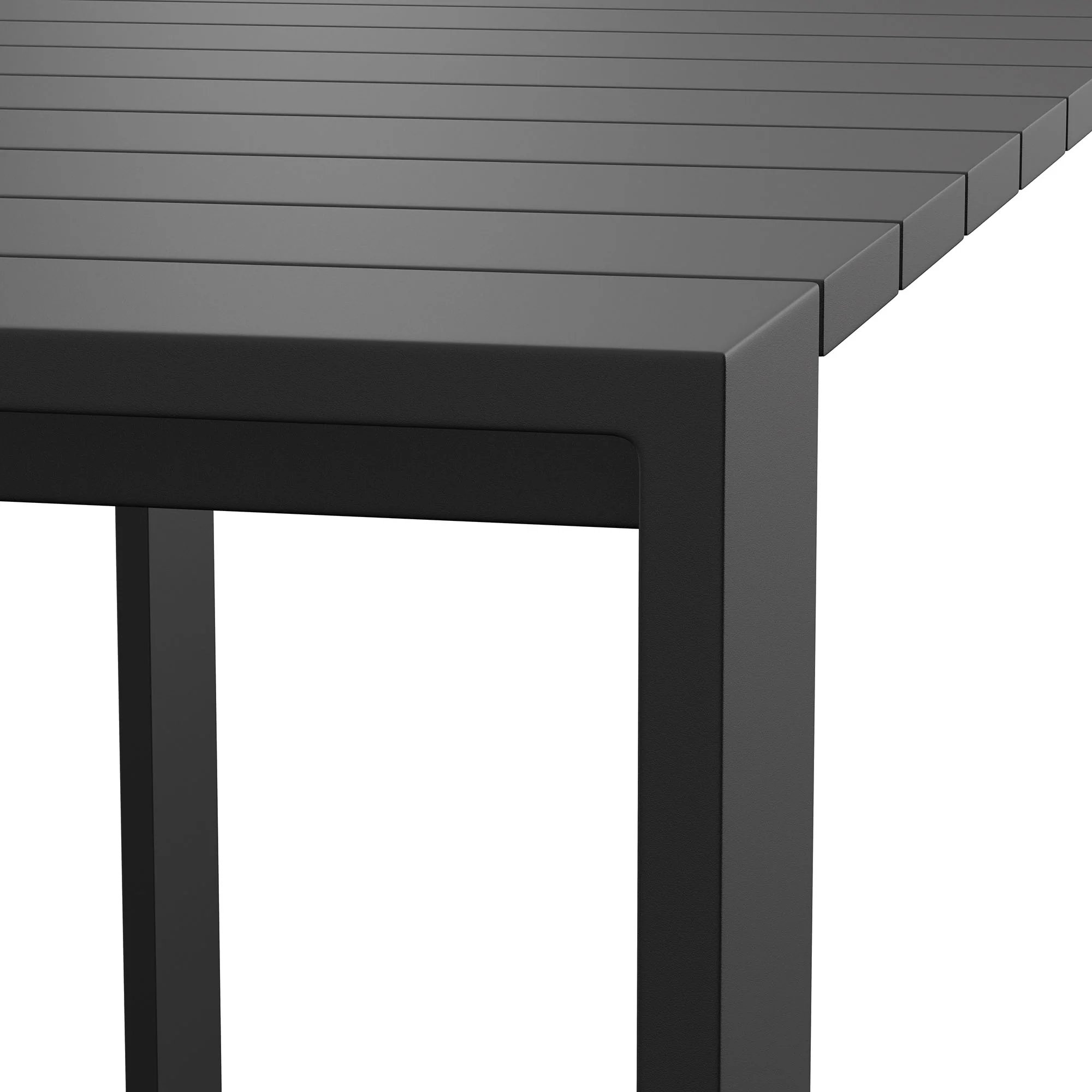 Tahoe 59 Inch Rectangle Outdoor Patio Aluminum Bar Table by Modway - Image 5