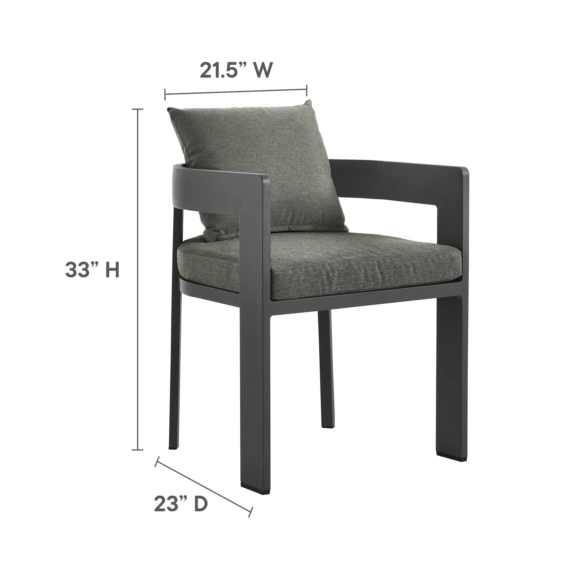 Tahoe 9-Piece Outdoor Patio Aluminum Dining Set by Modway - Image 5