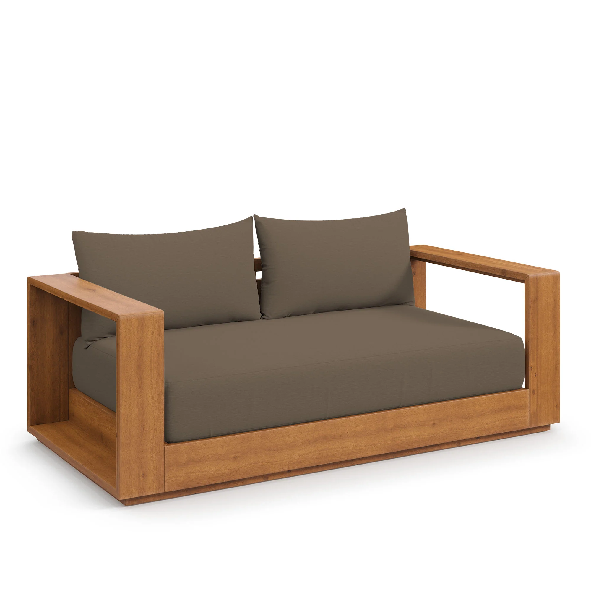 Tahoe Acacia Wood Outdoor Patio Acacia Wood Loveseat by Modway - Image 2