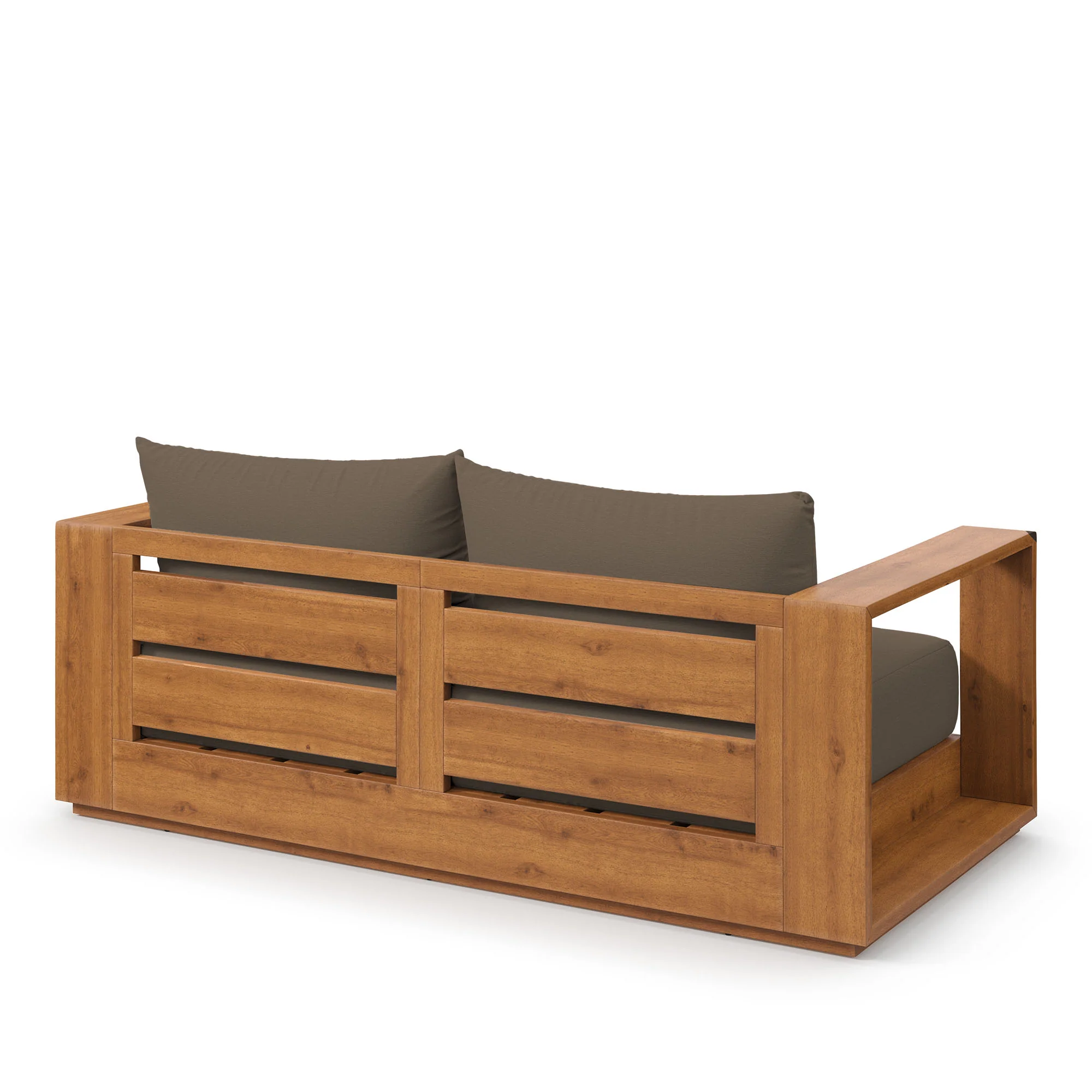 Tahoe Acacia Wood Outdoor Patio Acacia Wood Loveseat by Modway - Image 3