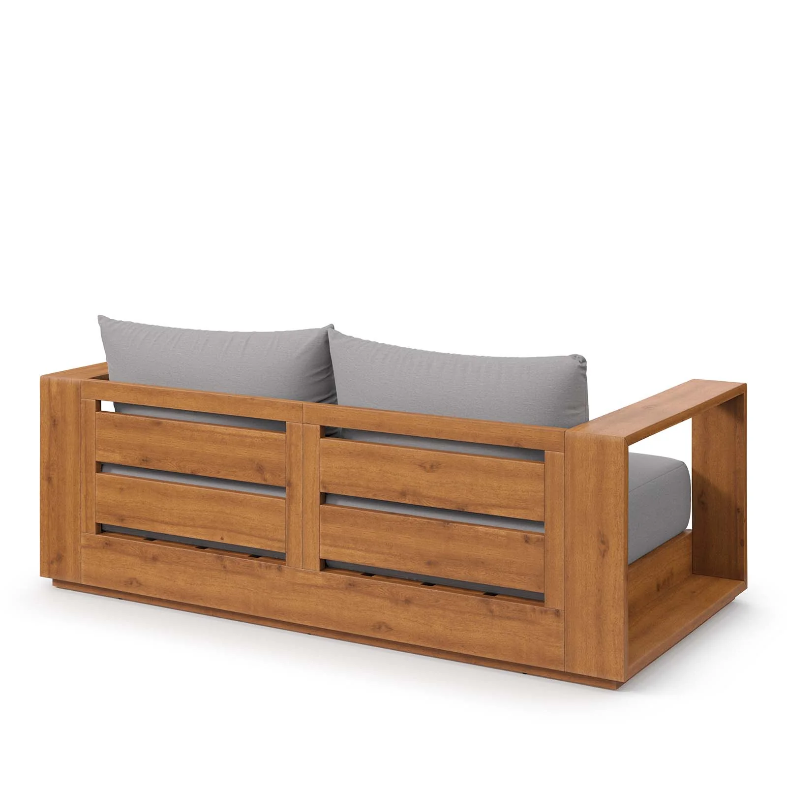 Tahoe Acacia Wood Outdoor Patio Acacia Wood Loveseat By Modway - EEI-6783 - Image 3
