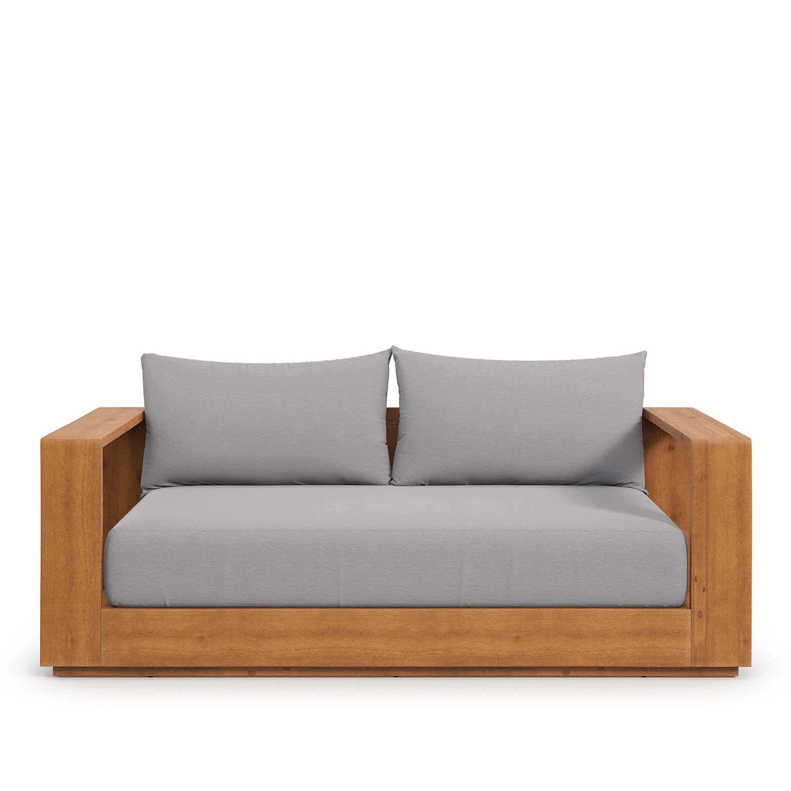Tahoe Acacia Wood Outdoor Patio Acacia Wood Loveseat By Modway - EEI-6783 - Image 5