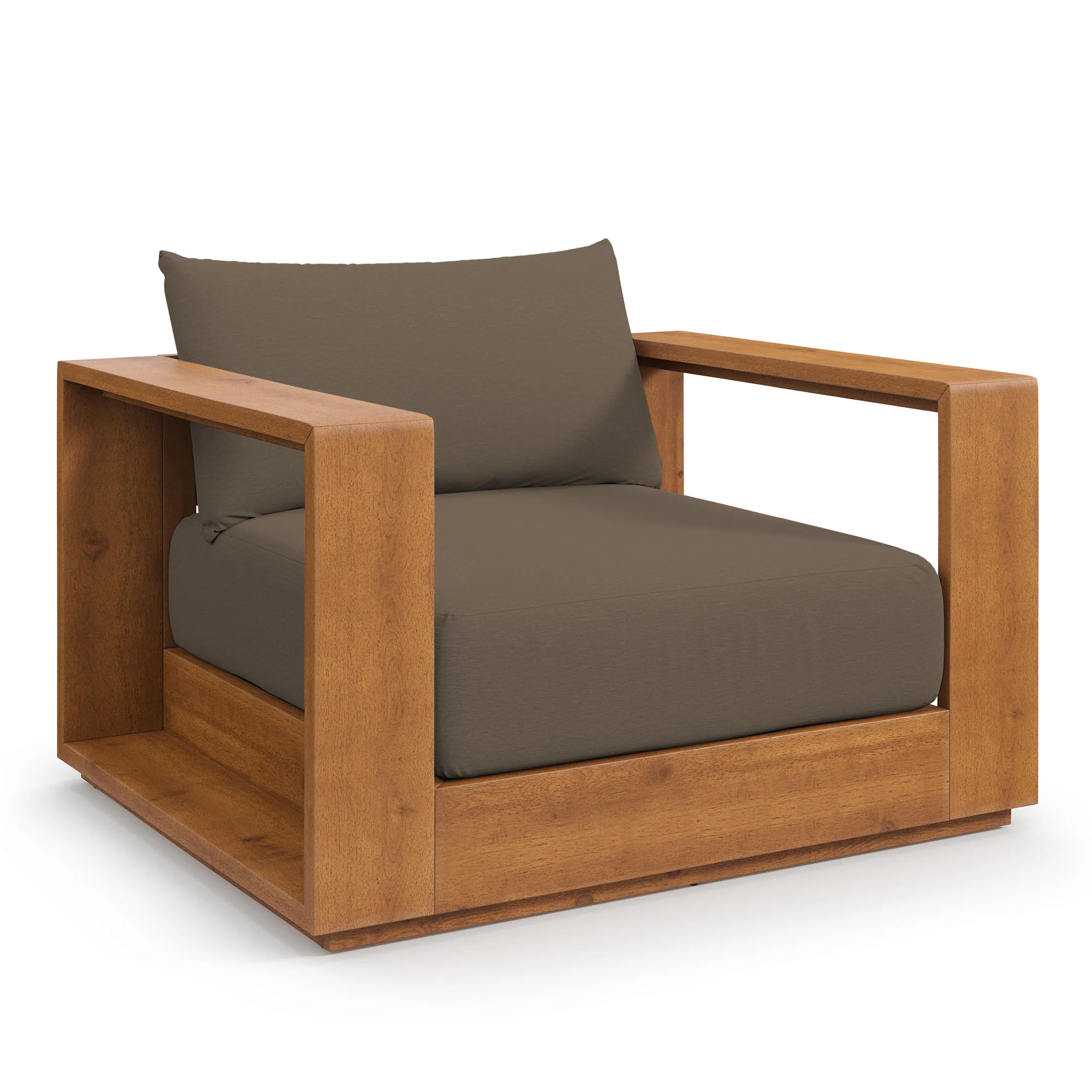 Tahoe Outdoor Patio Acacia Wood Chair by Modway - Image 2