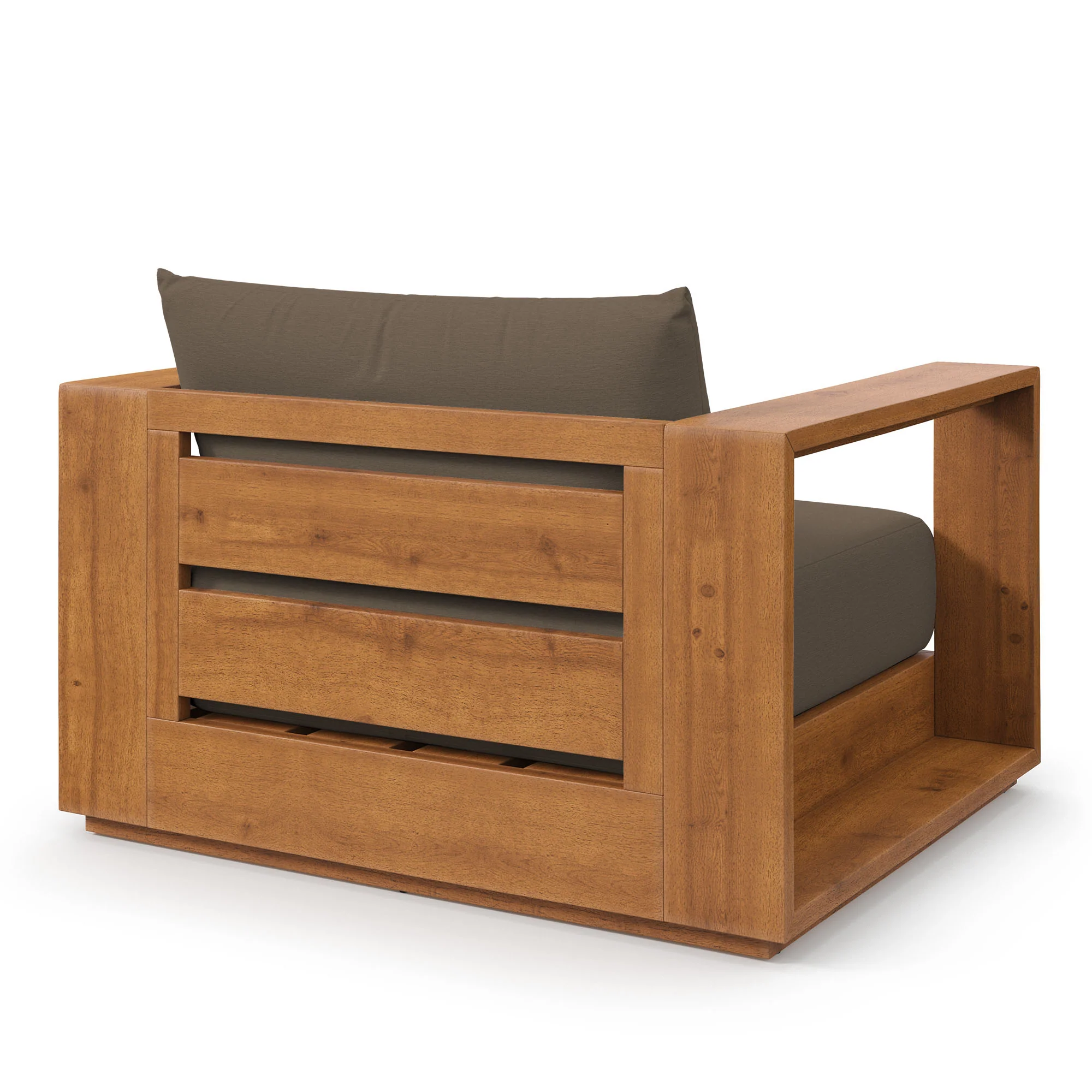 Tahoe Outdoor Patio Acacia Wood Chair by Modway - Image 3