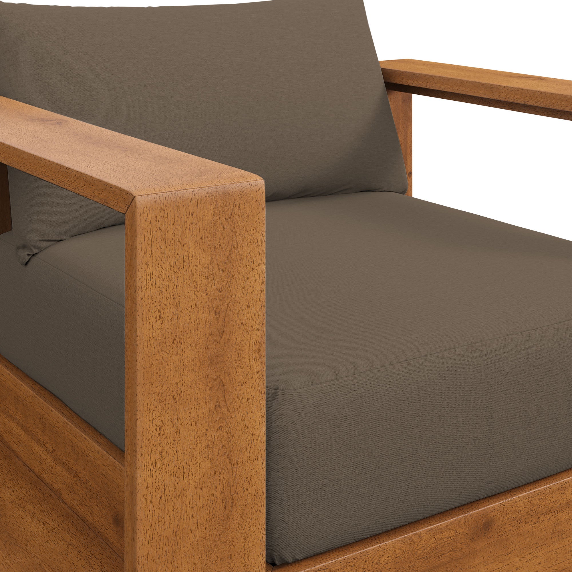 Tahoe Outdoor Patio Acacia Wood Chair by Modway - Image 6