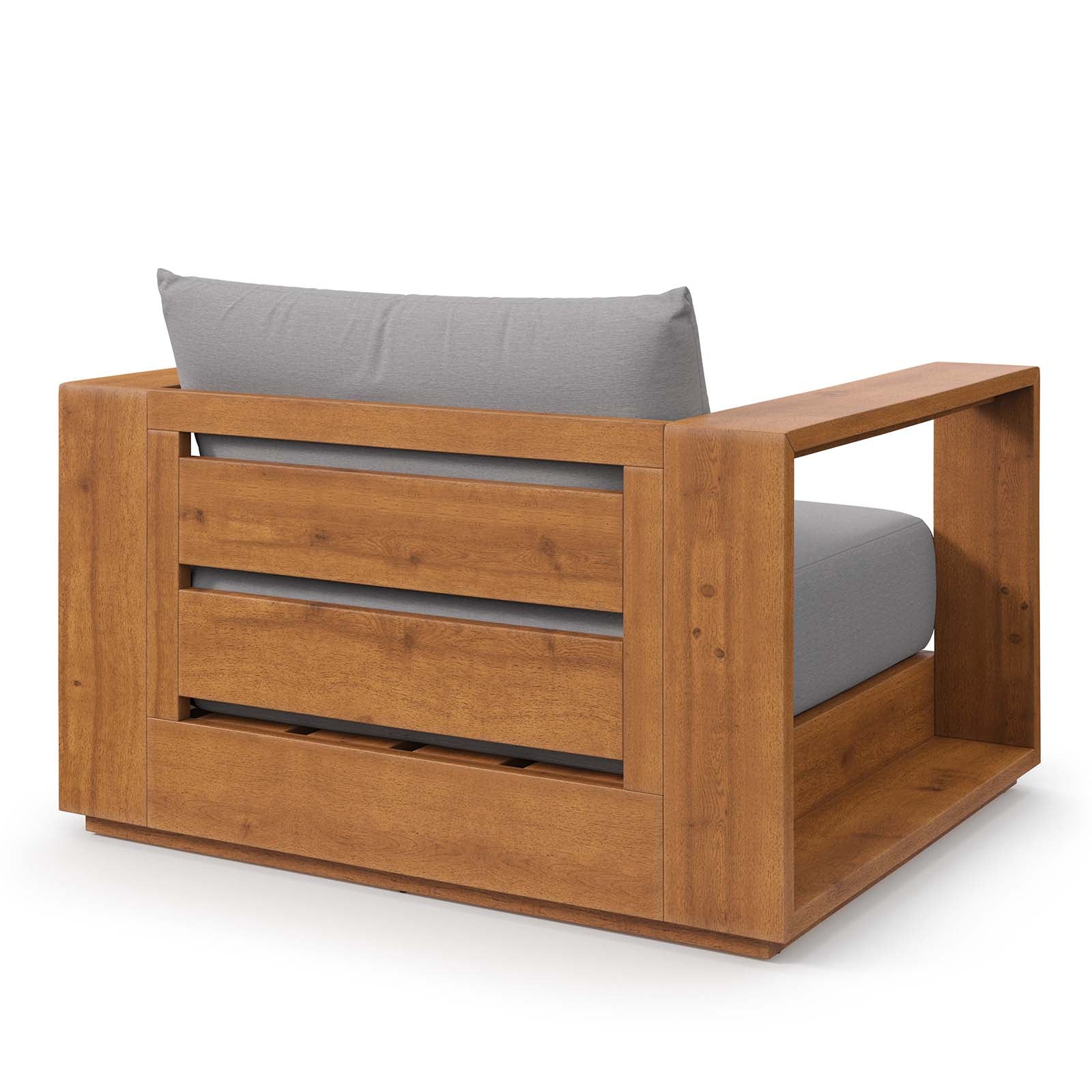 Tahoe Outdoor Patio Acacia Wood Chair By Modway - EEI-6782 - Image 3