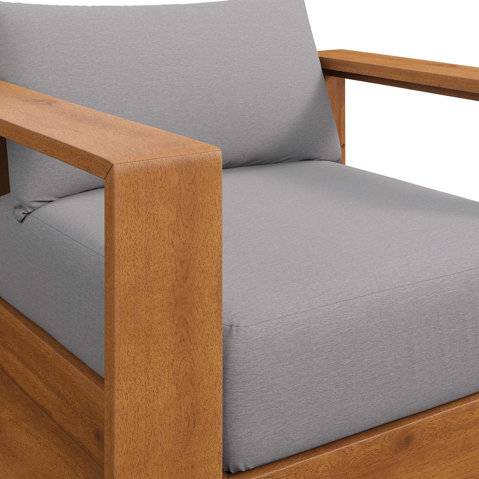 Tahoe Outdoor Patio Acacia Wood Chair By Modway - EEI-6782 - Image 6