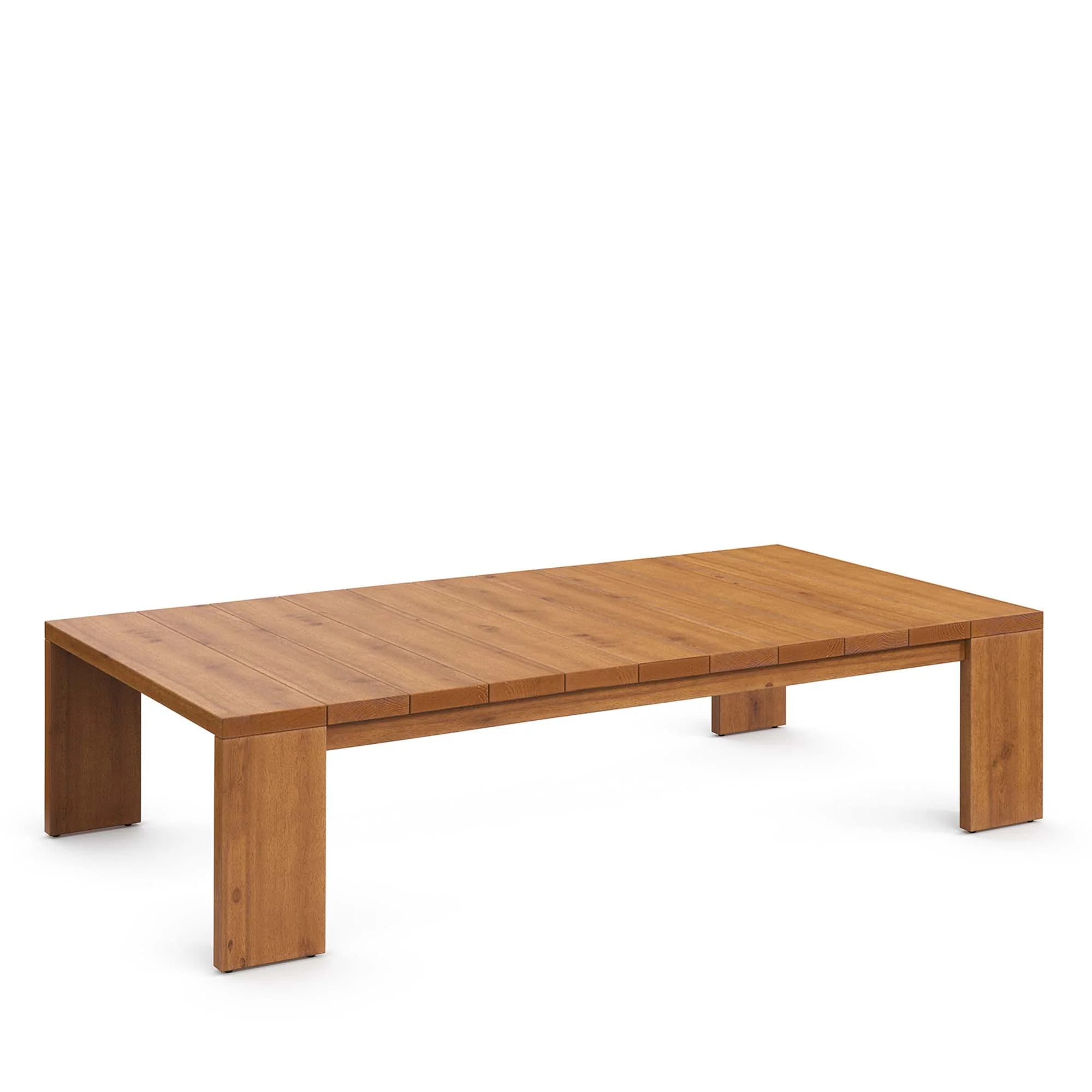 Tahoe Outdoor Patio Acacia Wood Ottoman by Modway - Image 11