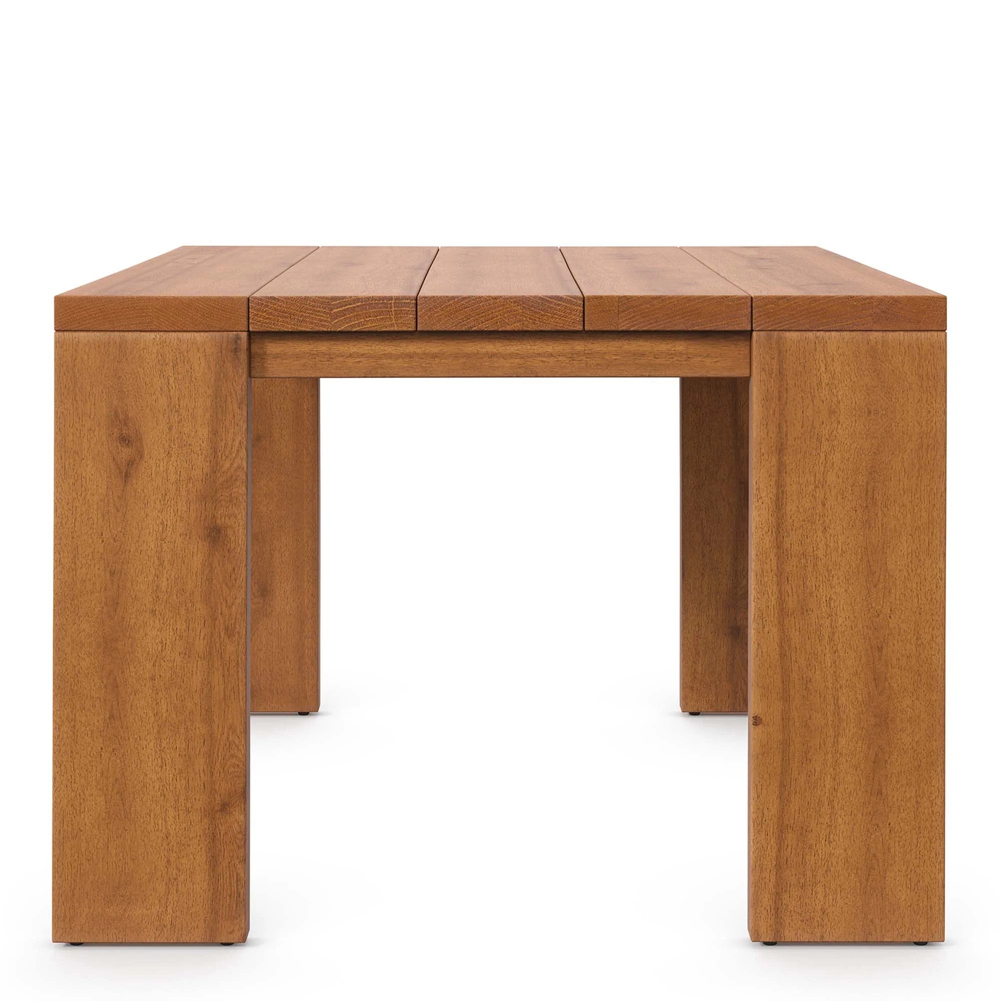 Tahoe Outdoor Patio Acacia Wood Ottoman by Modway - Image 17