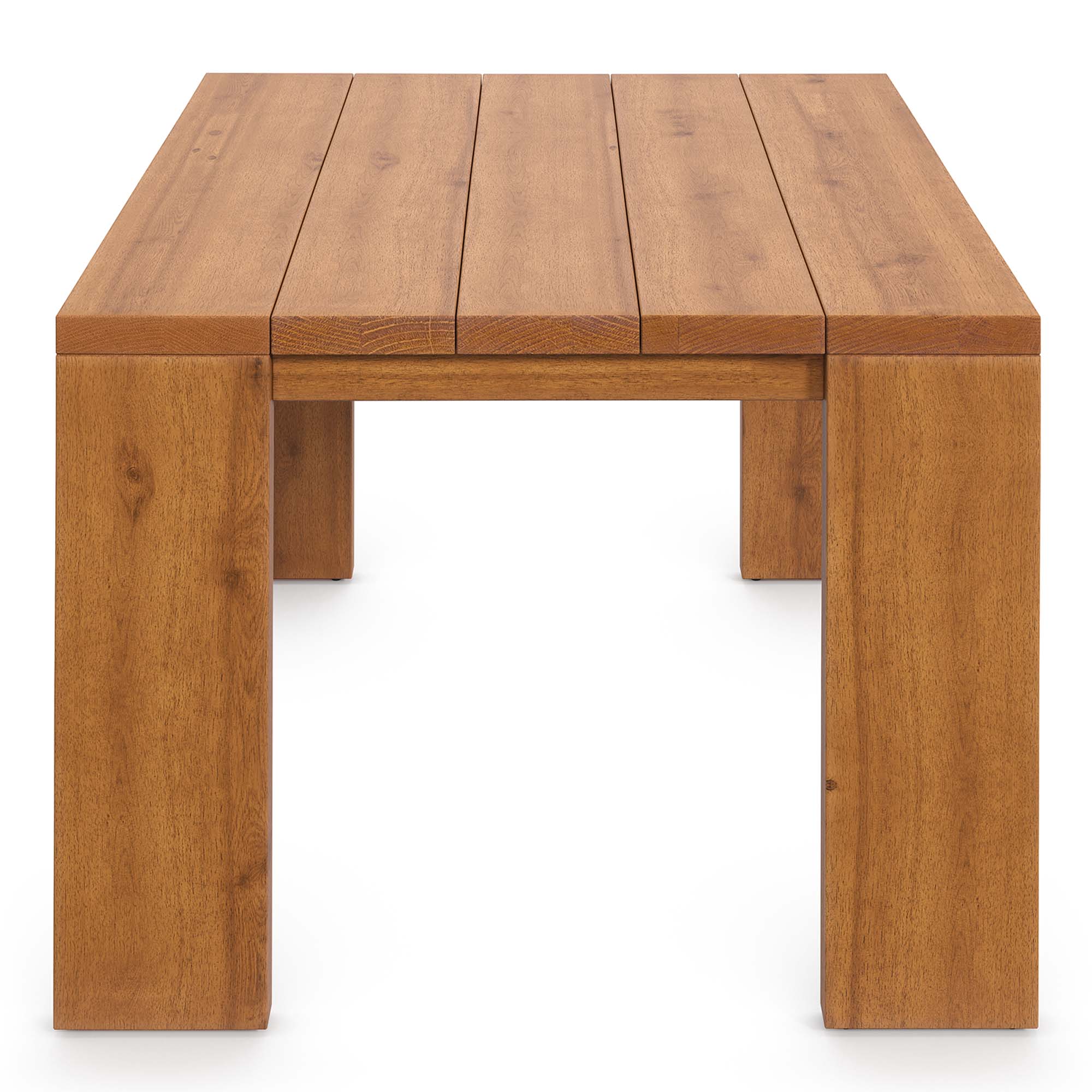 Tahoe Outdoor Patio Acacia Wood Ottoman by Modway - Image 18